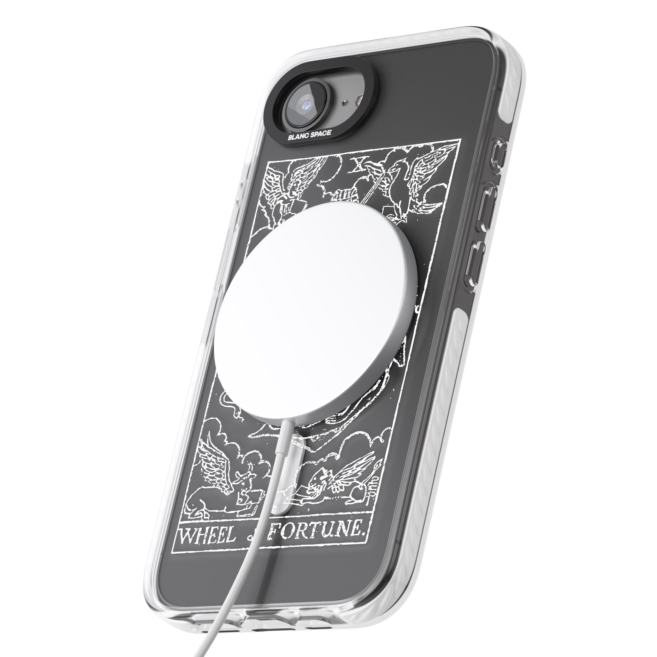 Personalised Wheel Of Fortune Tarot Card (White)