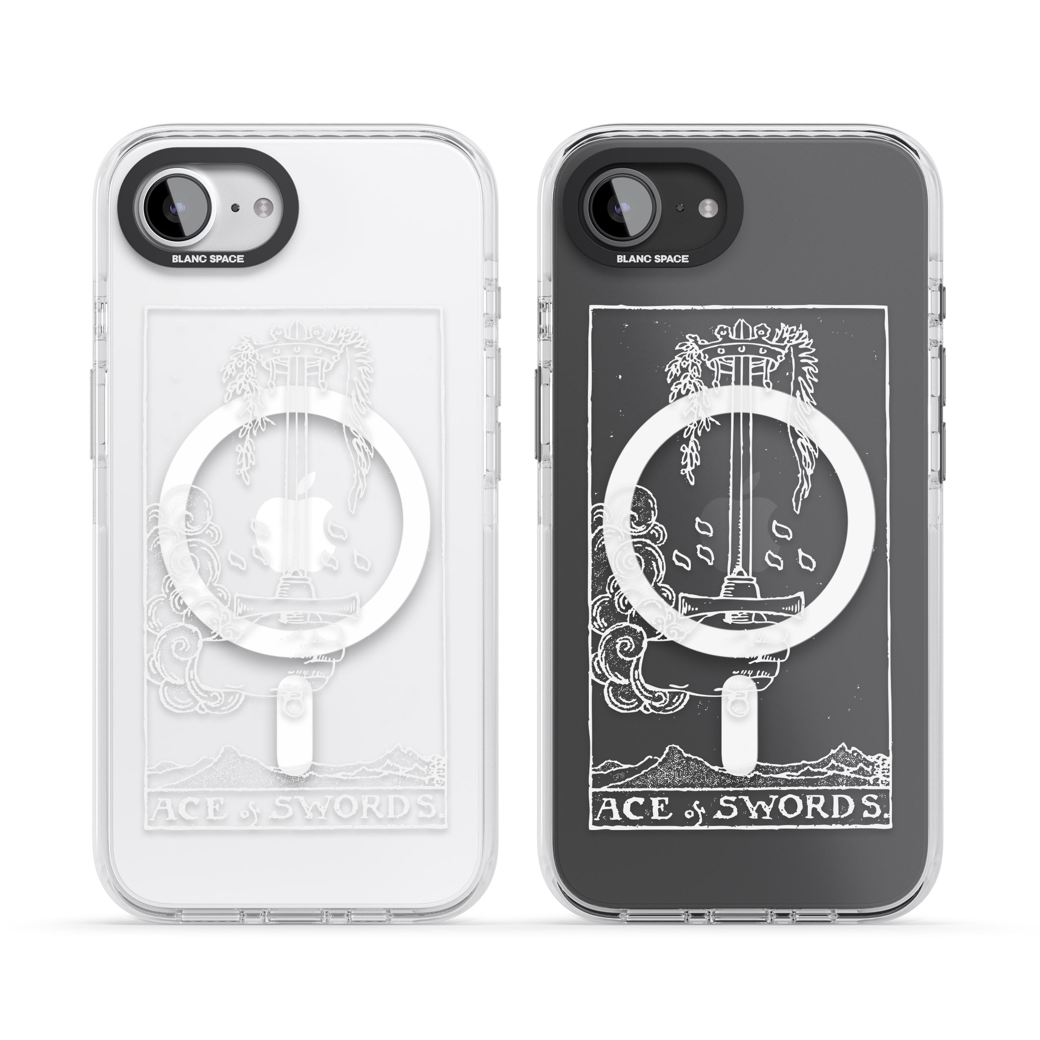 Personalised Ace Of Swords Tarot Card (White)