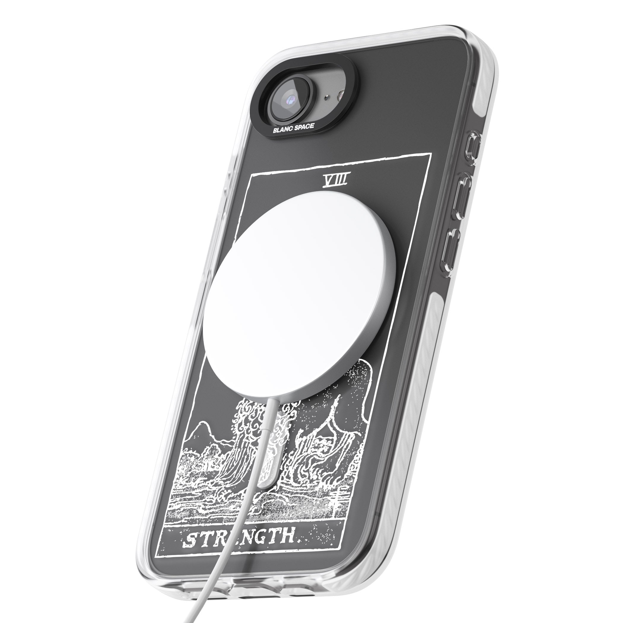 Personalised Strength Tarot Card (White)