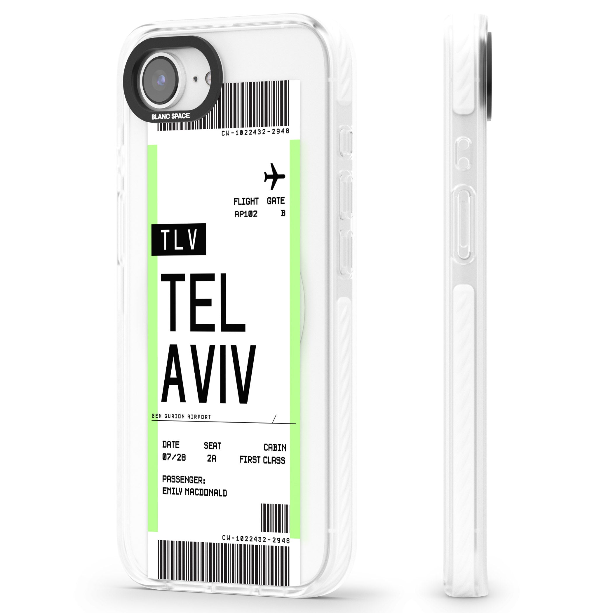 Personalised Tel Aviv Boarding Pass