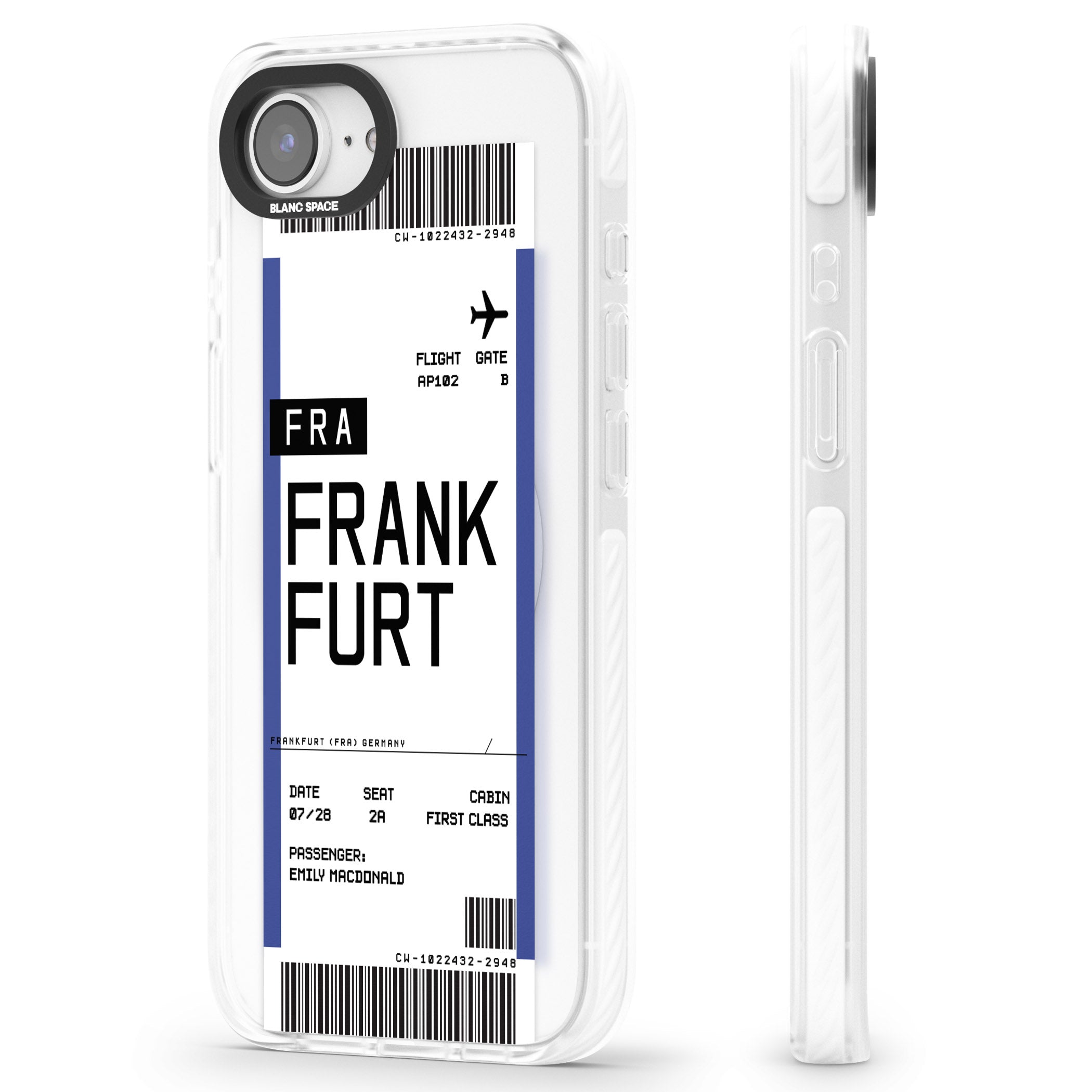 Personalised Frankfurt Boarding Pass