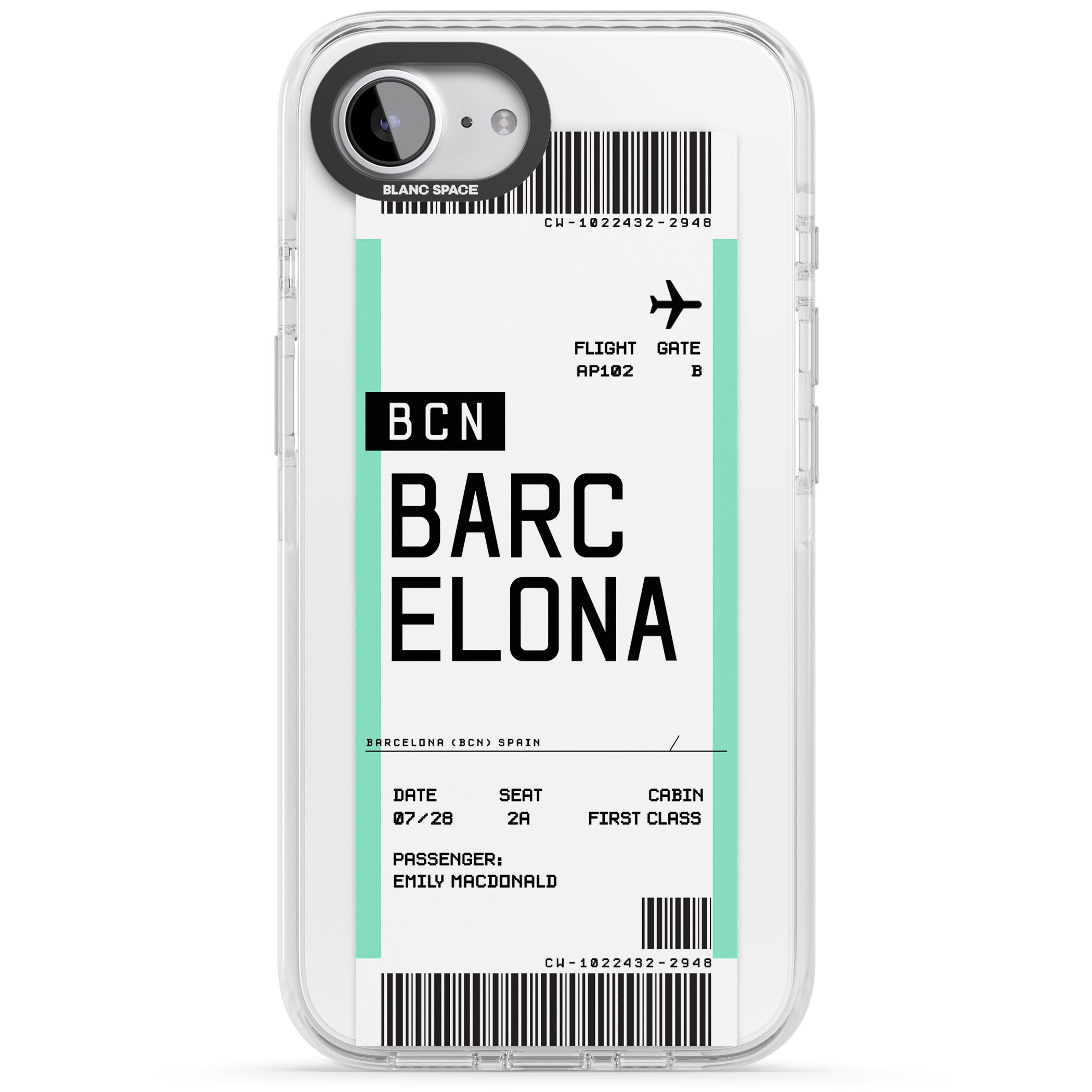 Personalised Barcelona Boarding Pass