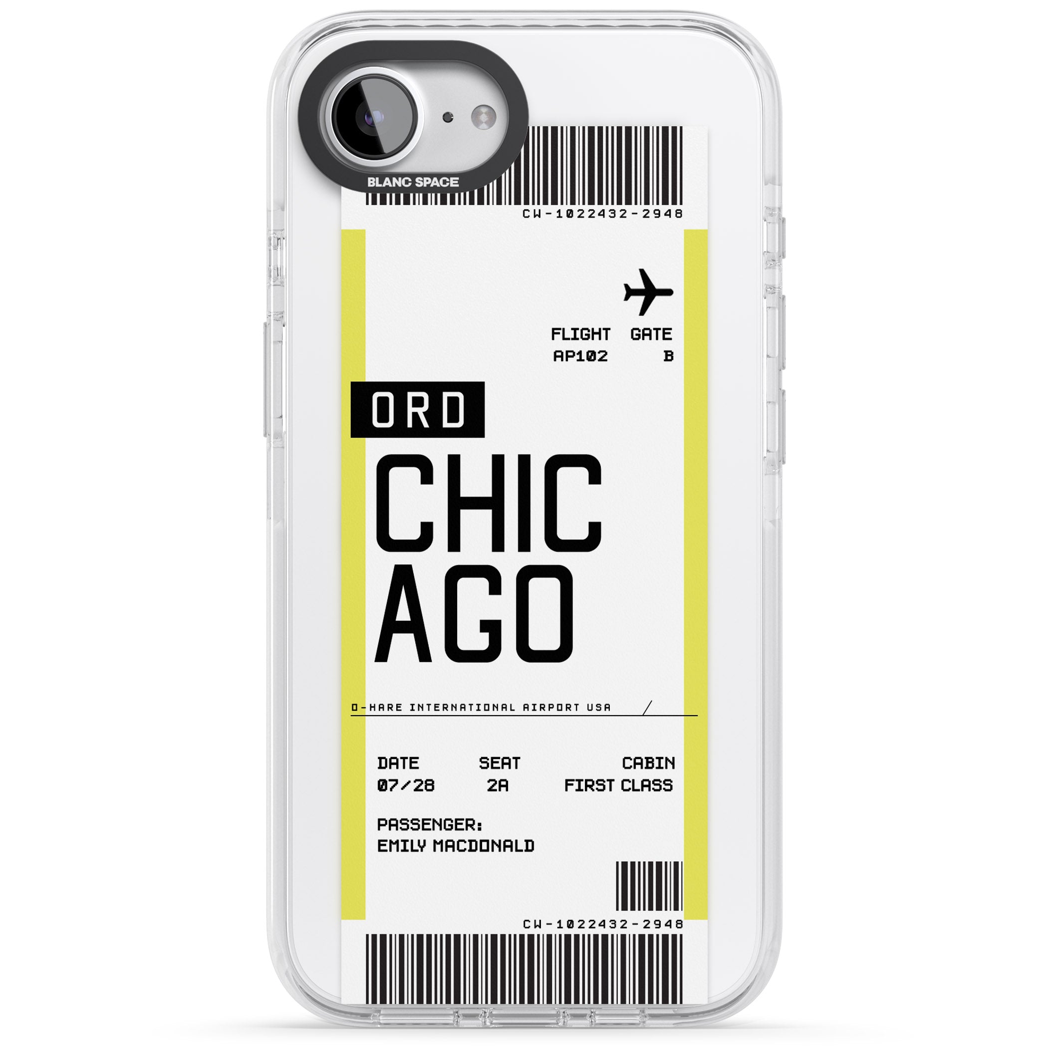 Personalised Chicago Boarding Pass