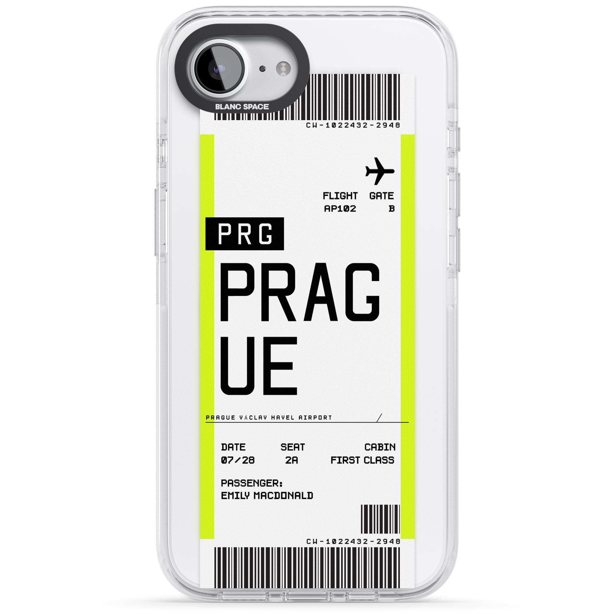 Personalised Prague Boarding Pass