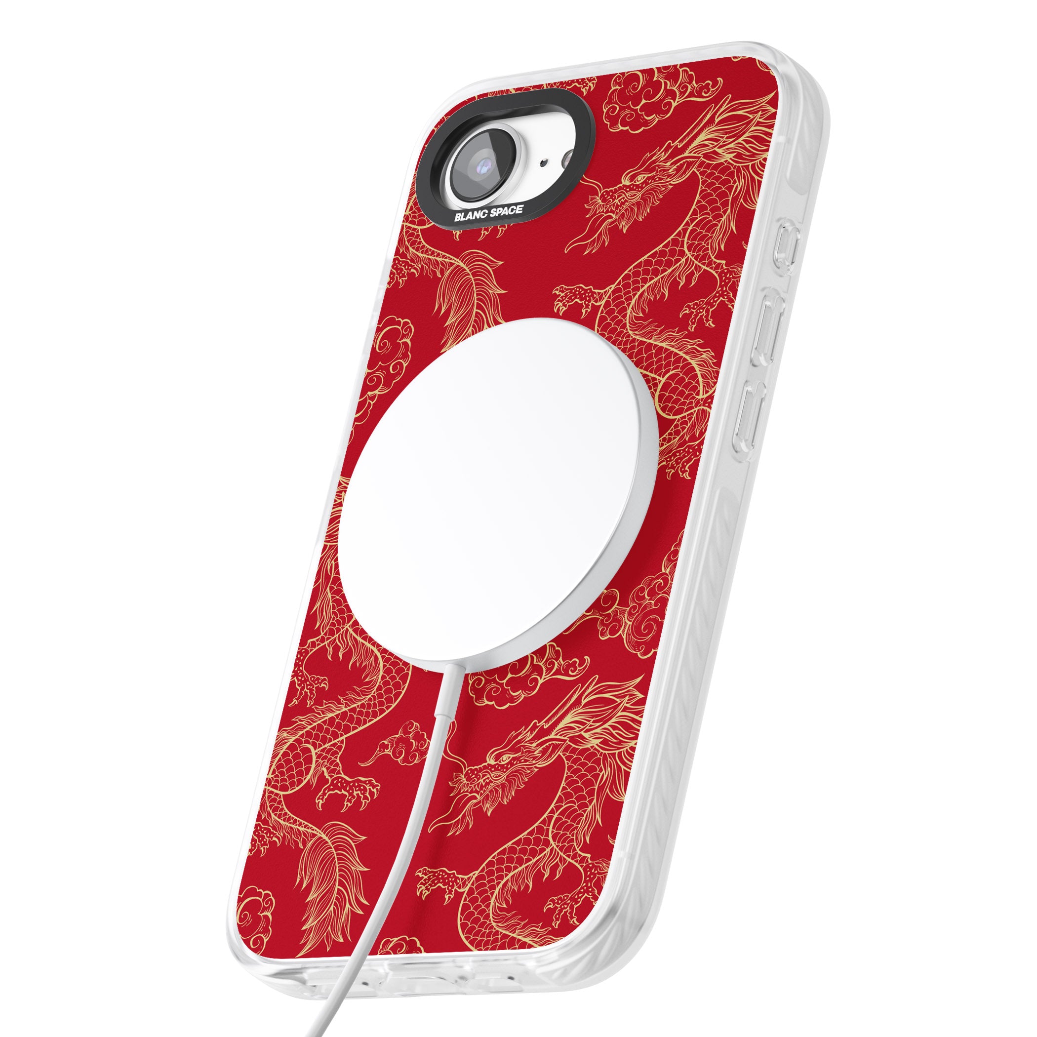 Red And Gold Dragon Pattern