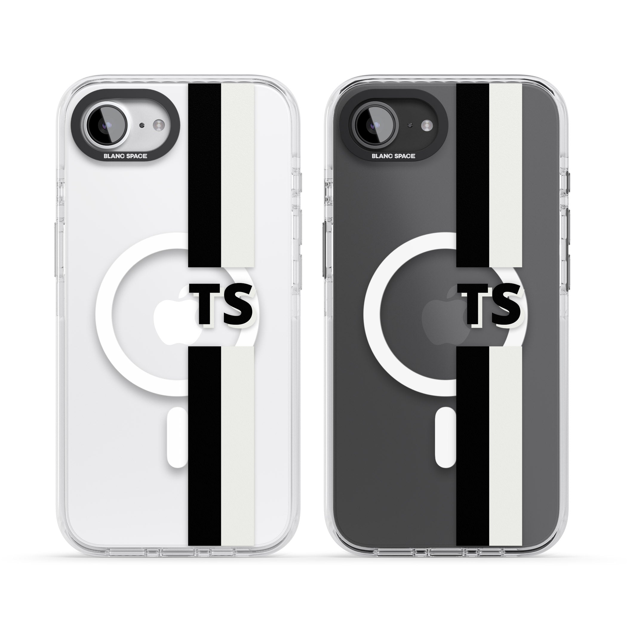 Personalised Black And White Stripe