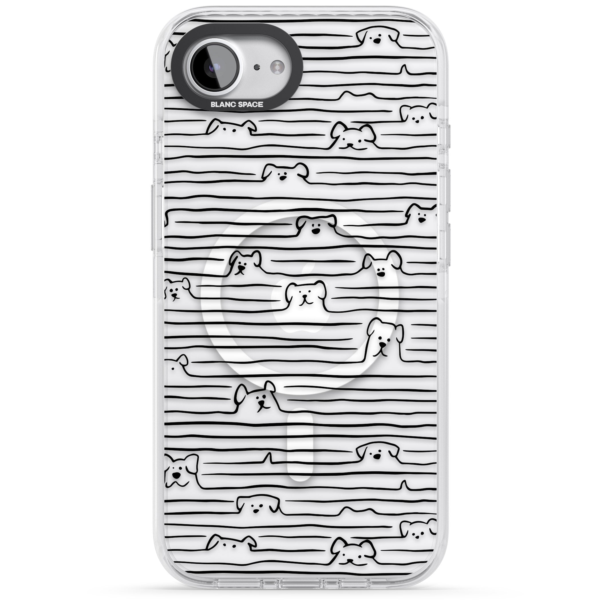 Dog Line Art Black