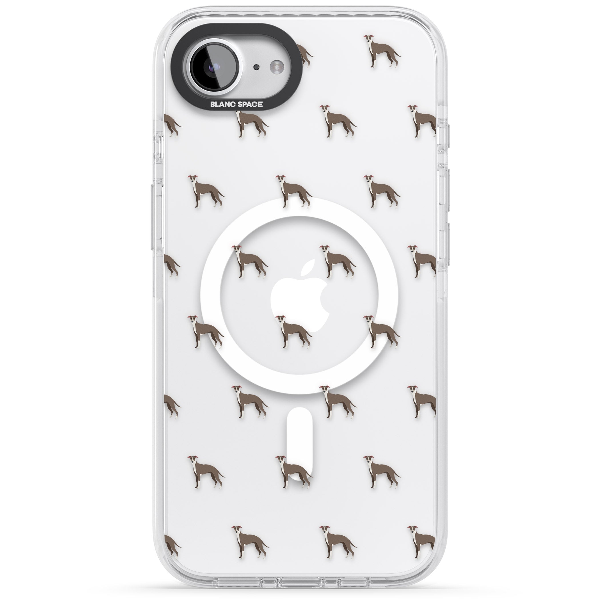 Whippet Dog Pattern Clear