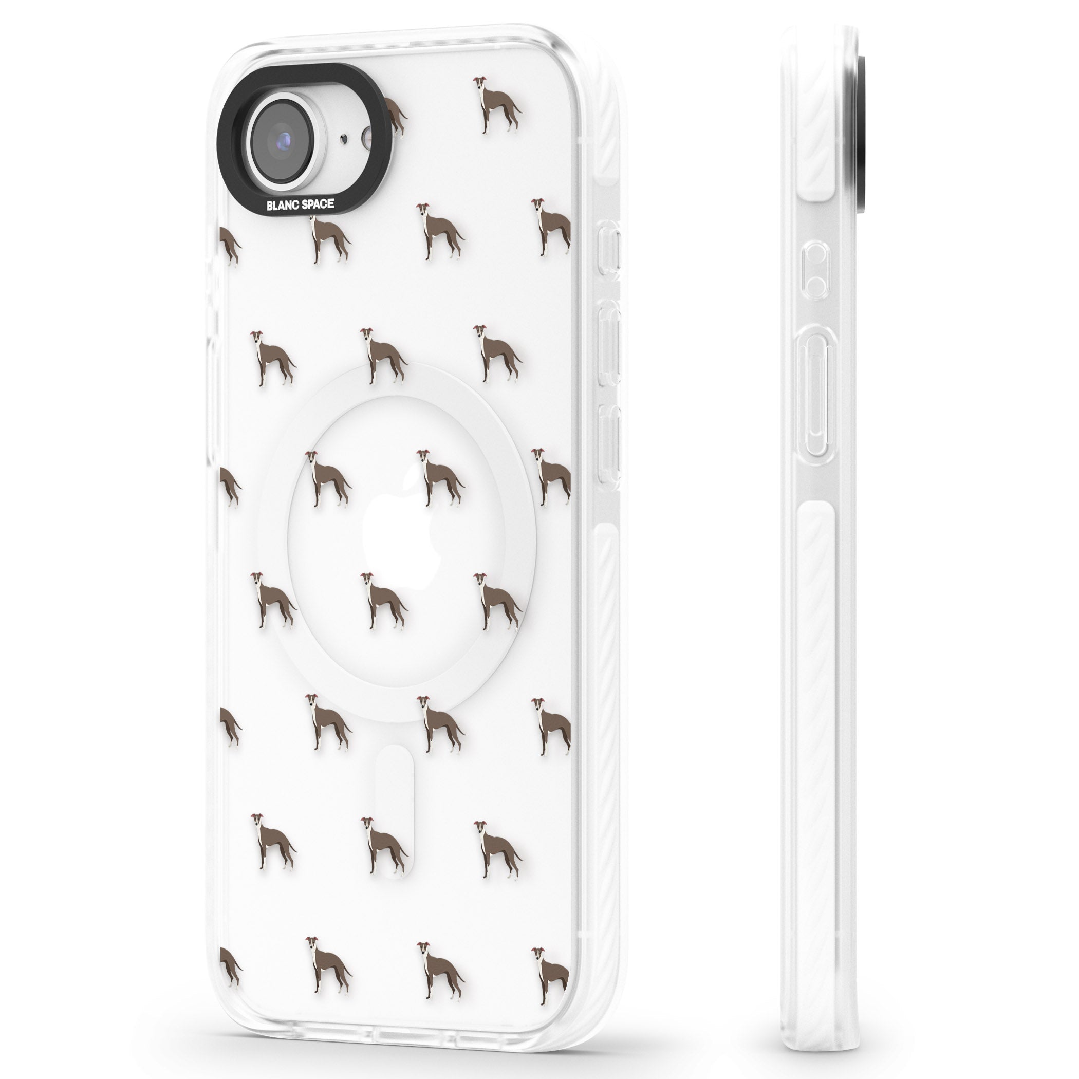 Whippet Dog Pattern Clear