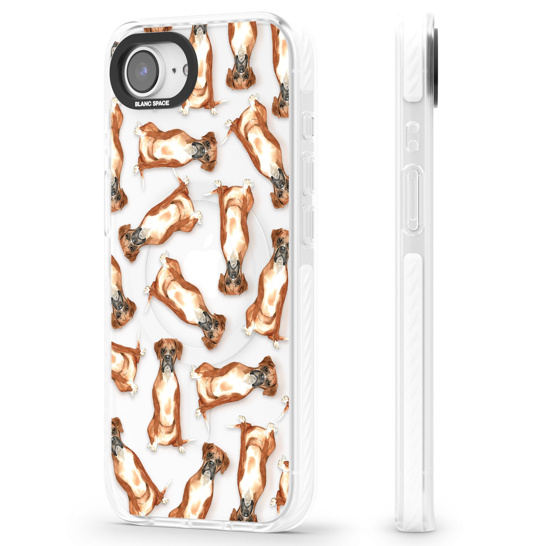 Boxer Watercolor Dog Pattern