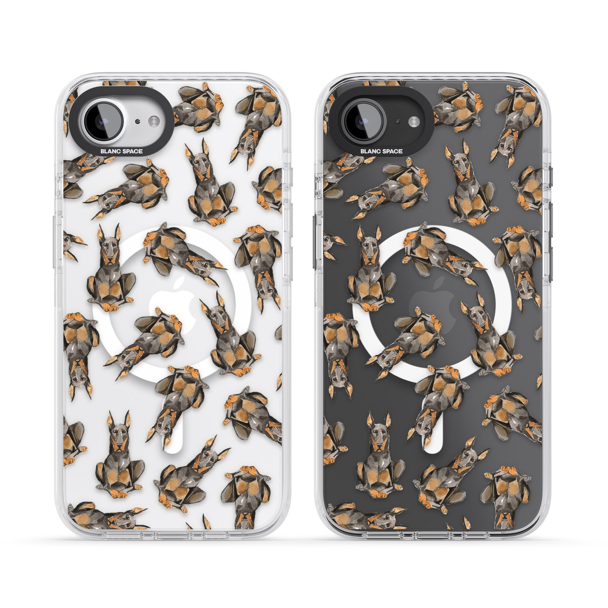 Doberman Watercolor Dog