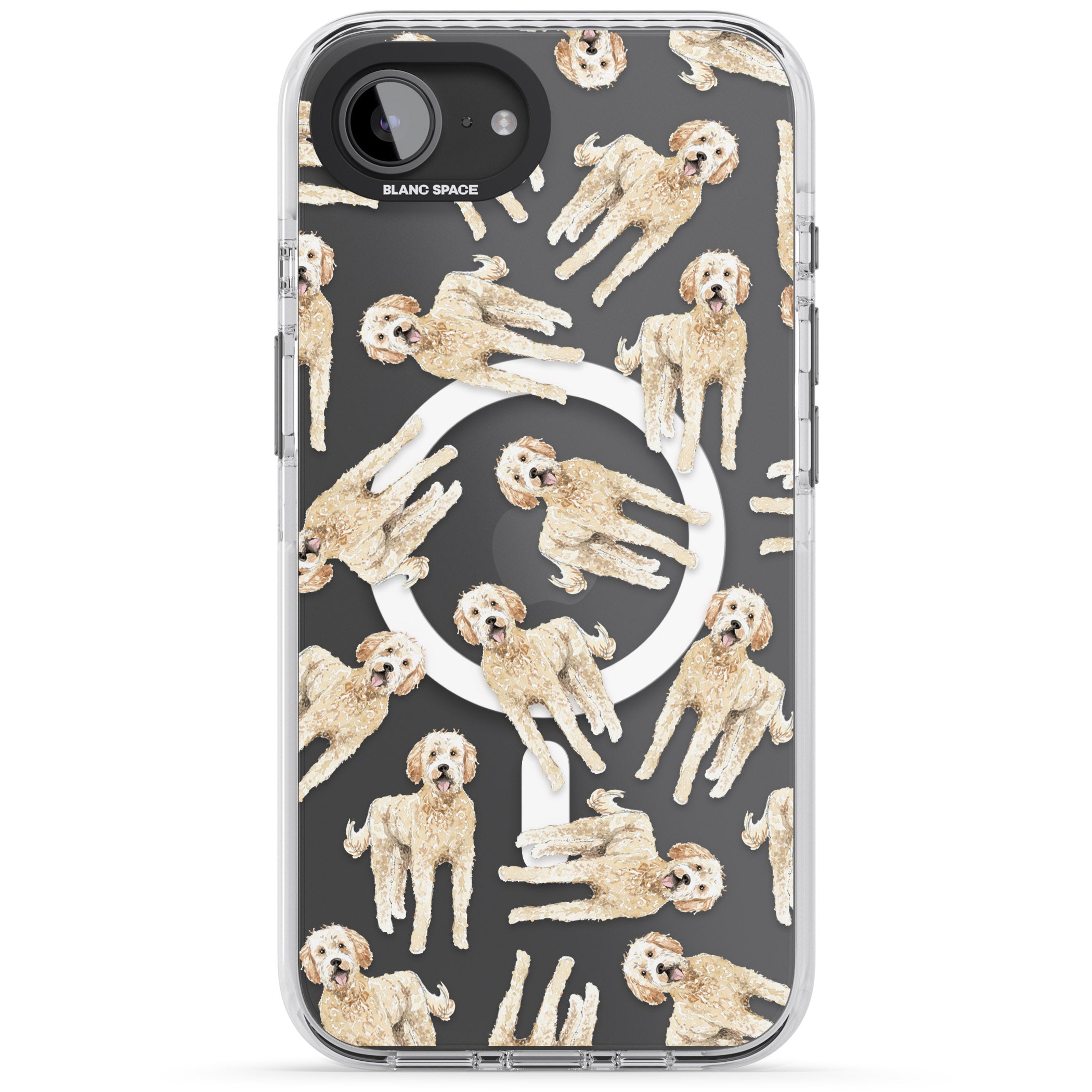 Goldendoodle Watercolour Dog Pattern