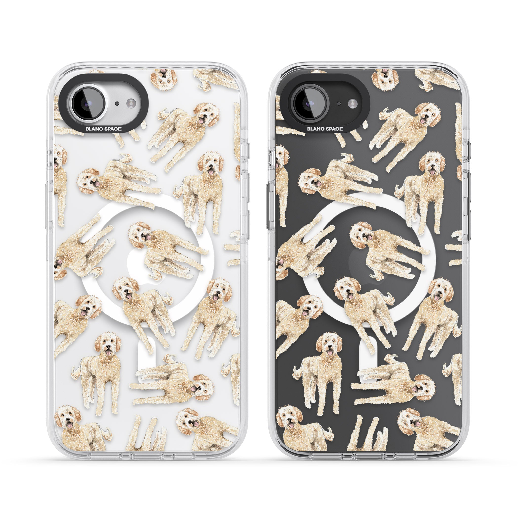Goldendoodle Watercolour Dog Pattern
