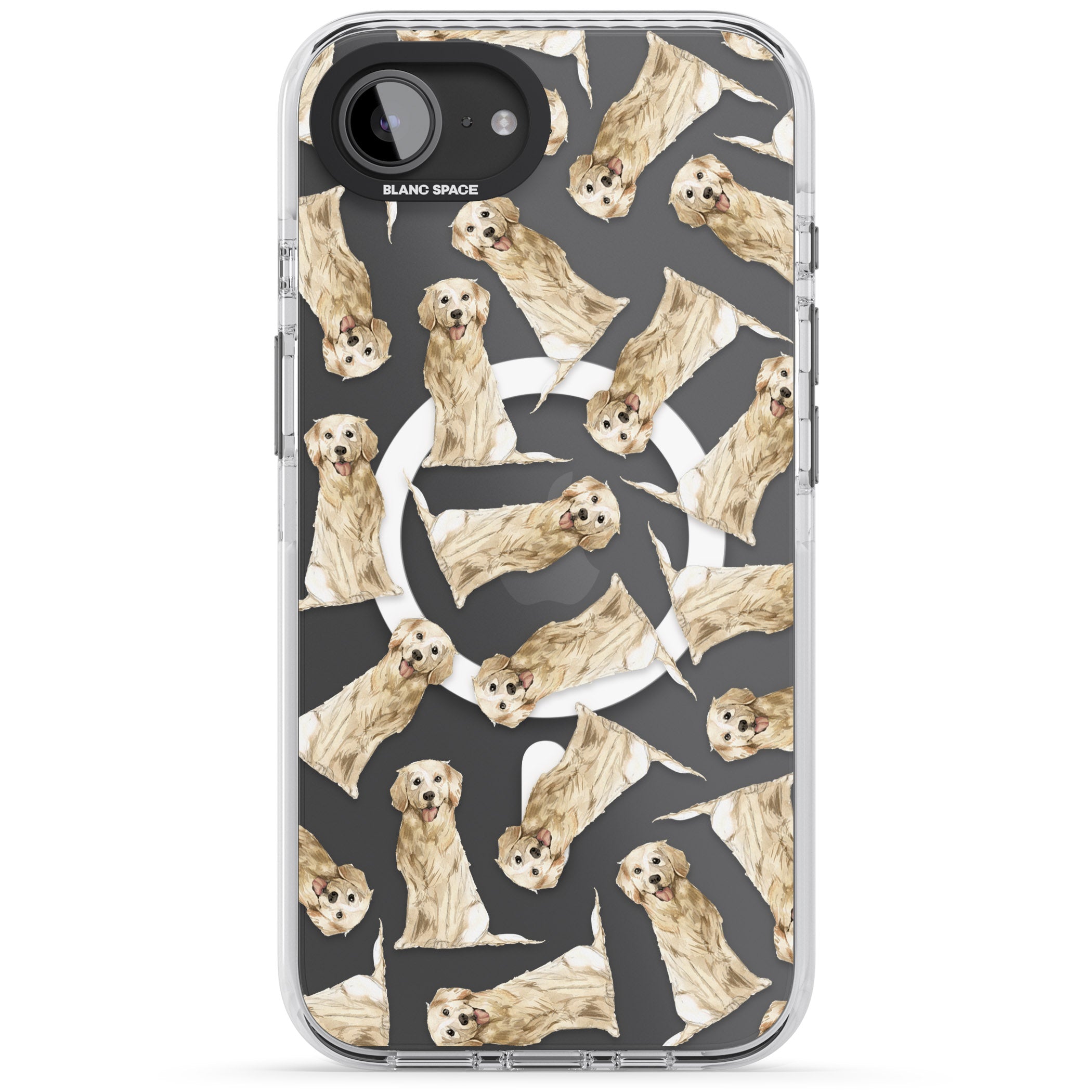 Golden Retriever Watercolor Pattern