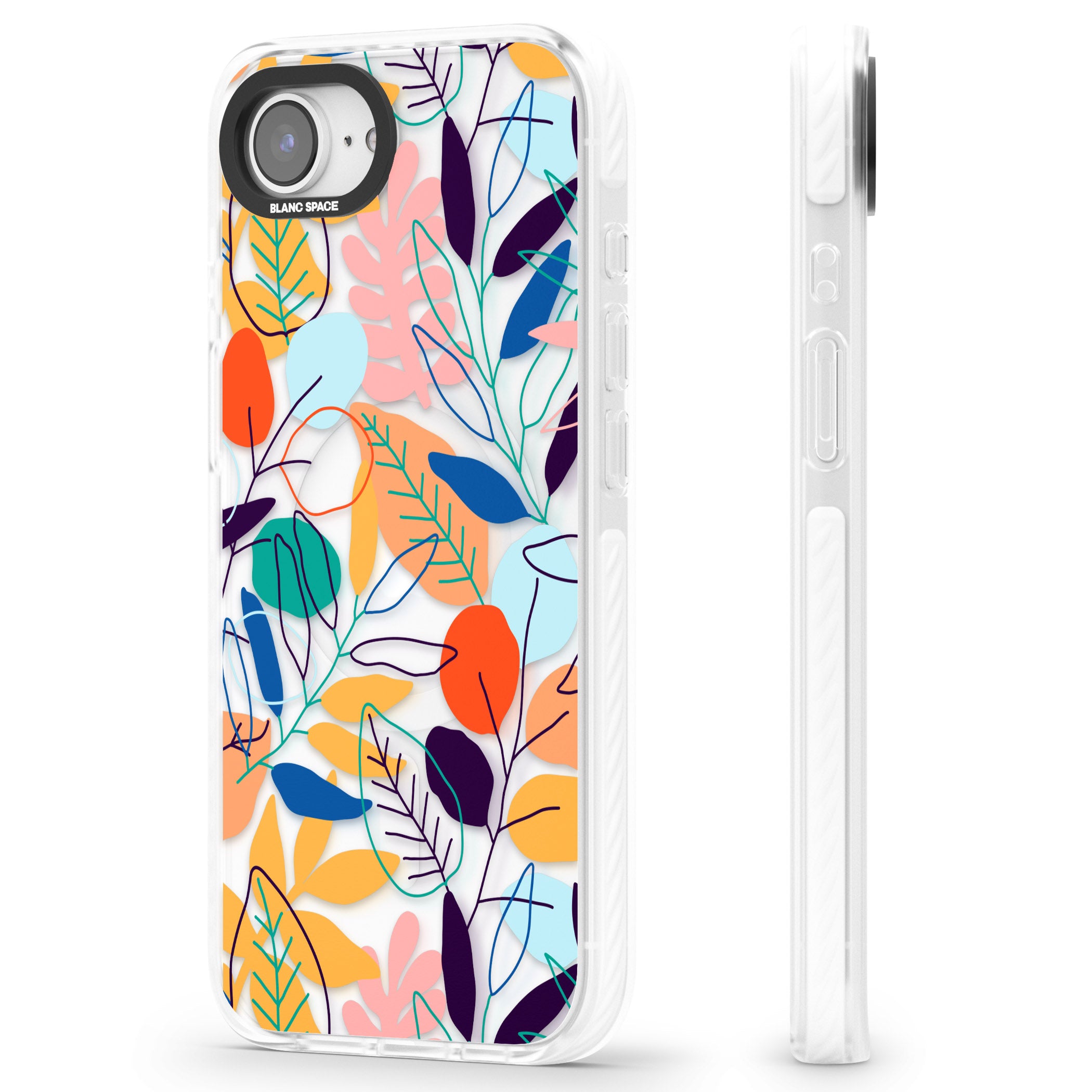 Abstract Line Drawn Leaves