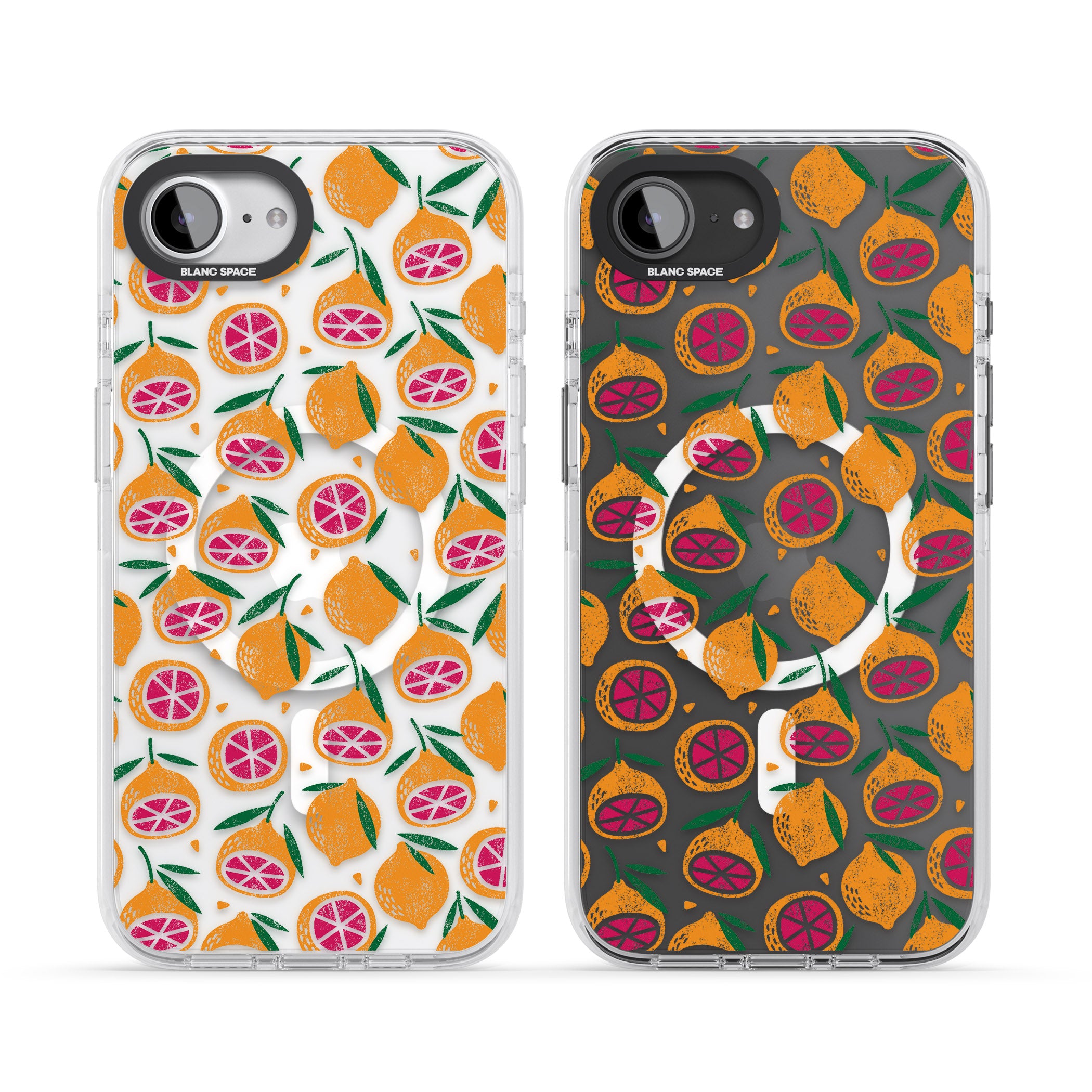 Blood Orange Fruit Pattern Transparent
