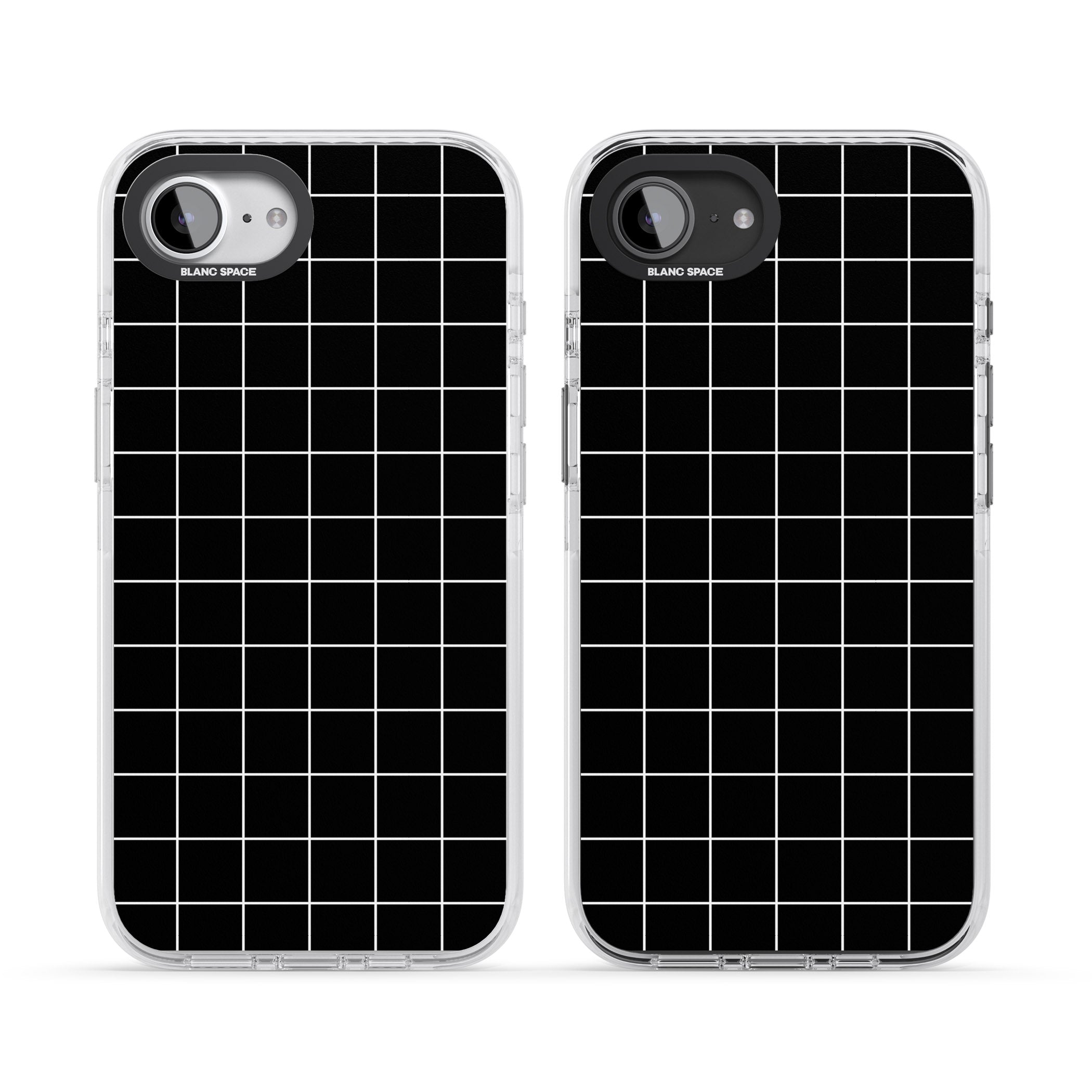 Minimalist Grid Pattern Black