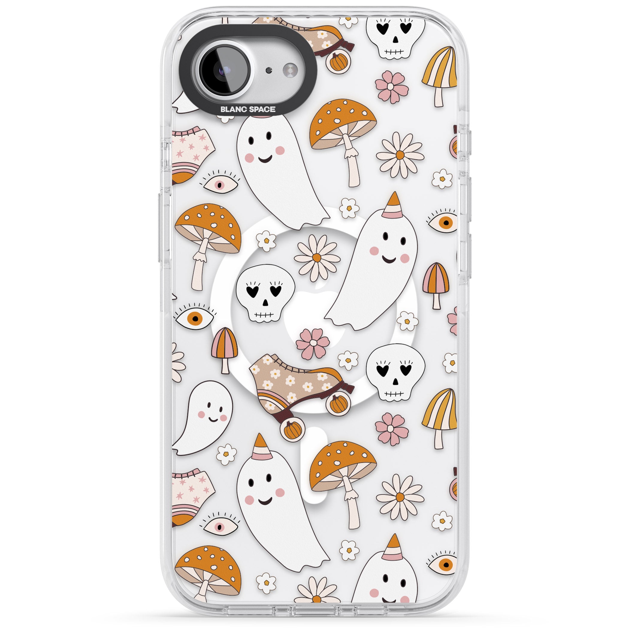 Cute Ghost And Skulls Pattern