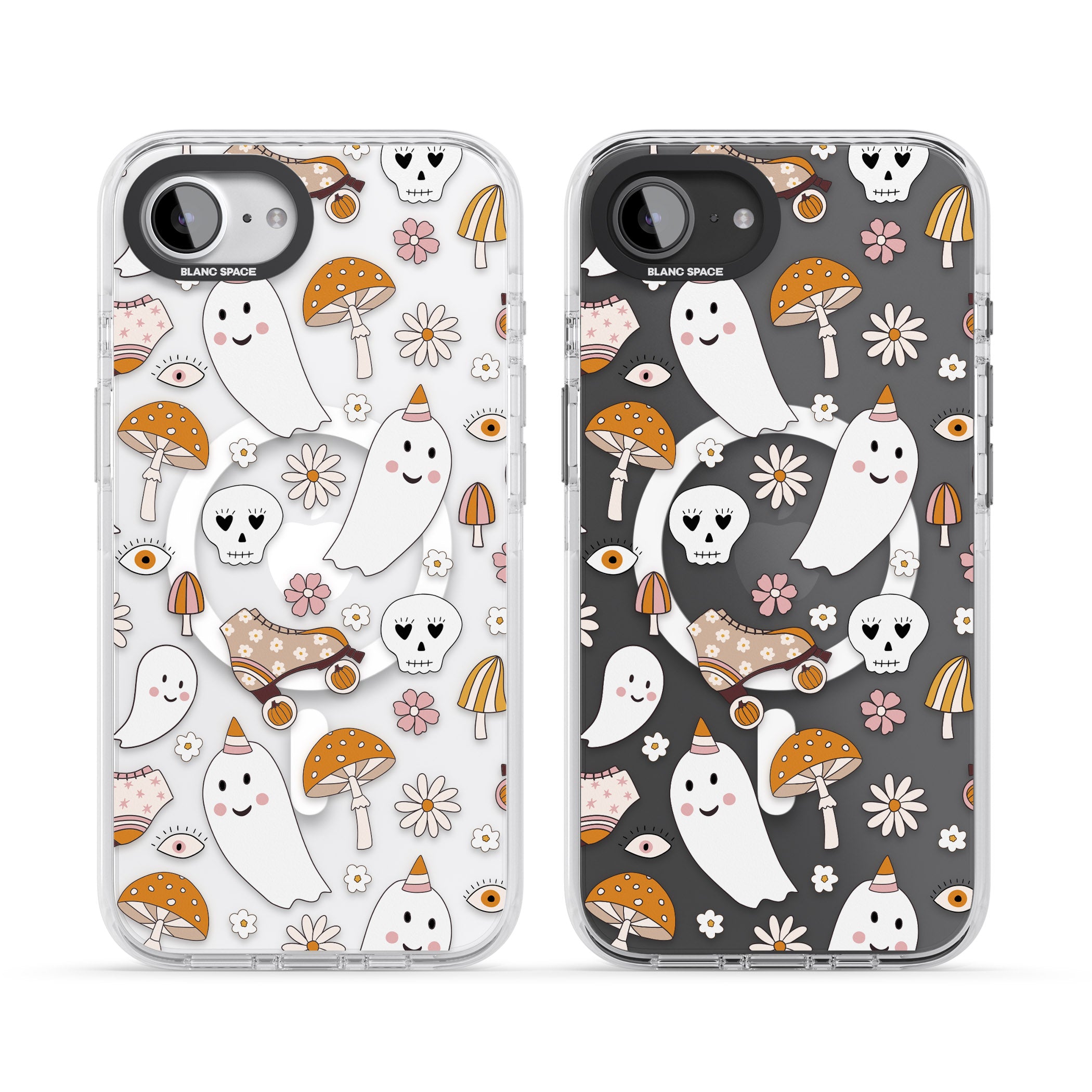 Cute Ghost And Skulls Pattern