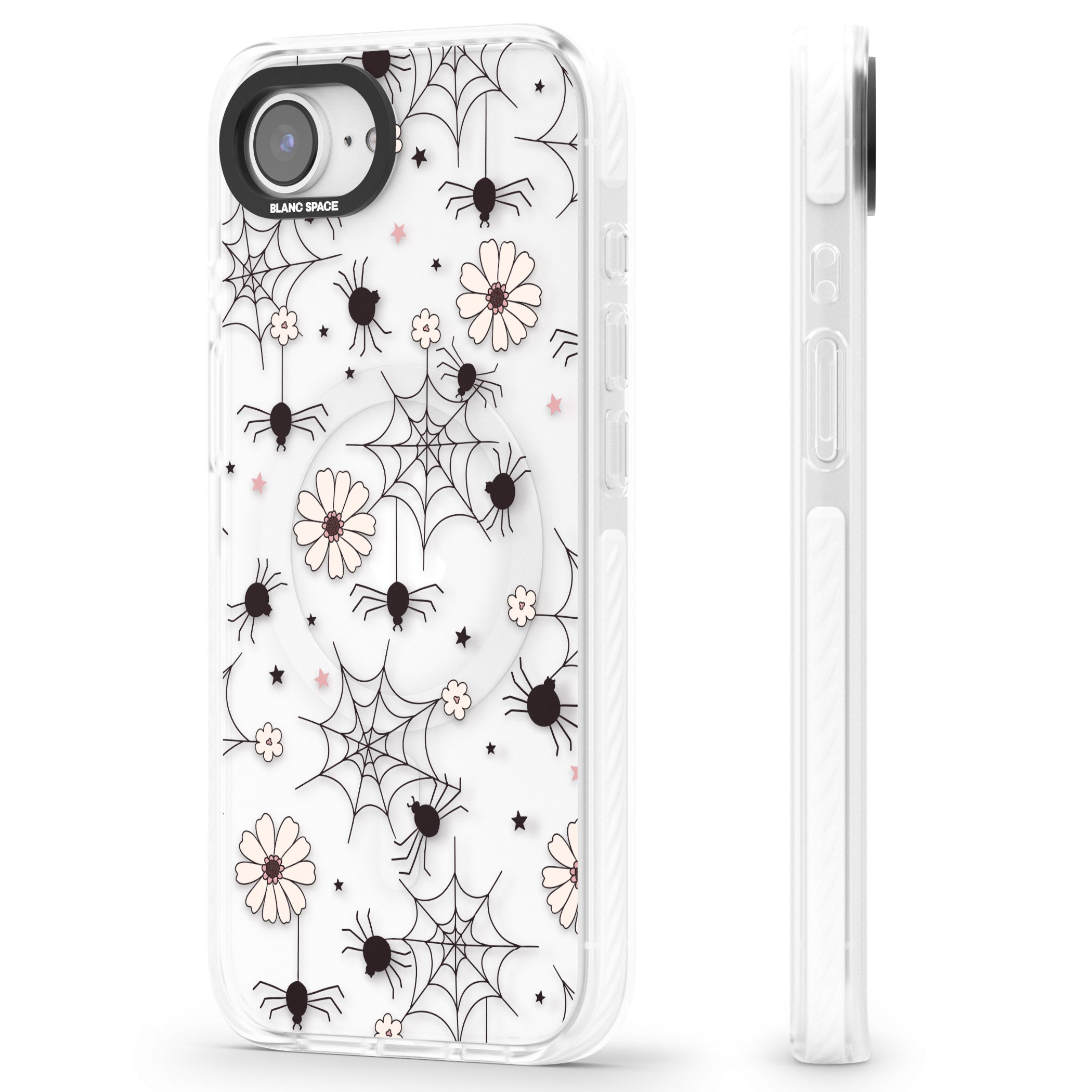 Spiders And Flowers Pattern