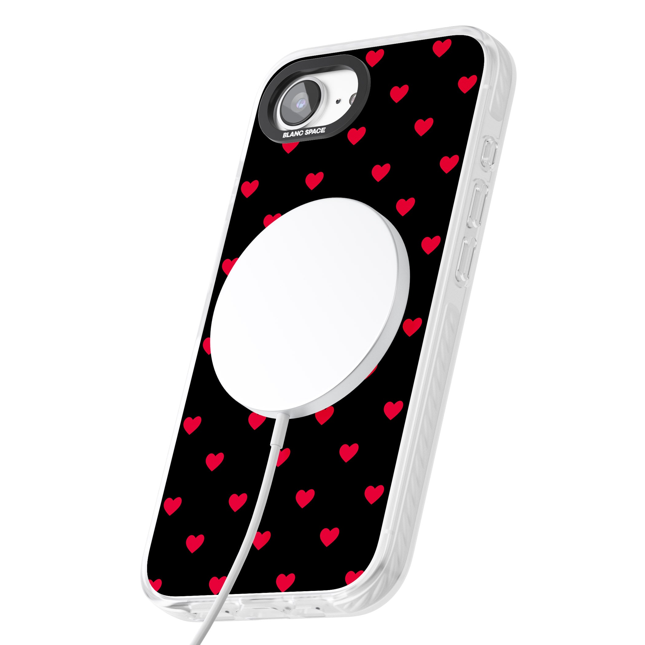 Small Heart Pattern: Red &