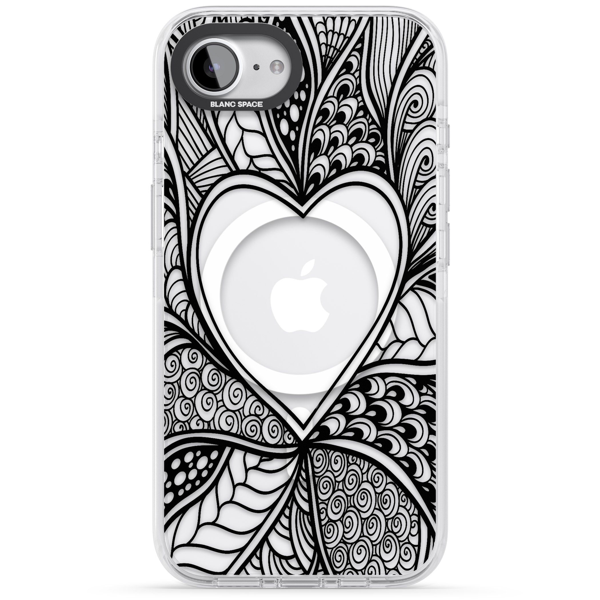Black Henna Heart