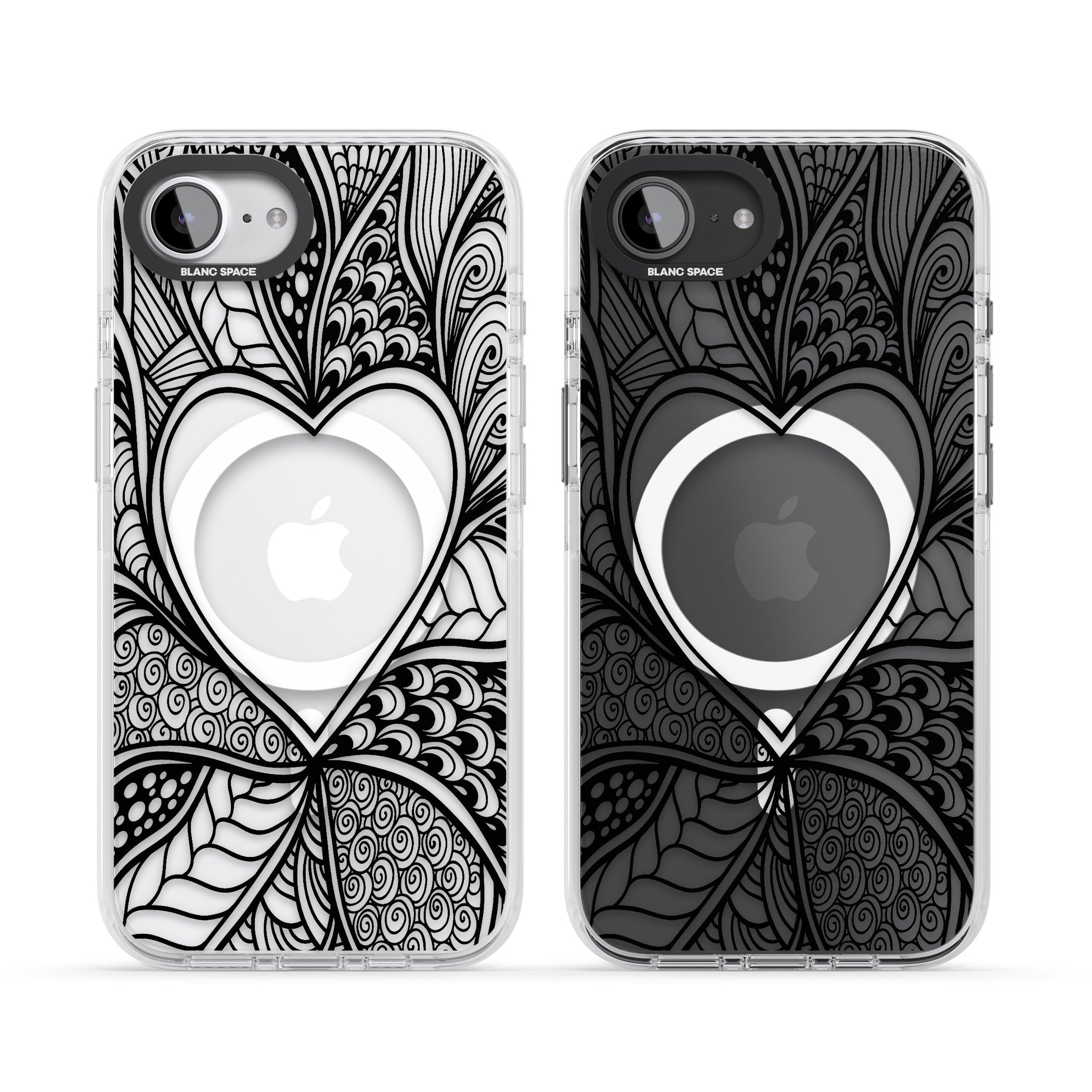Black Henna Heart