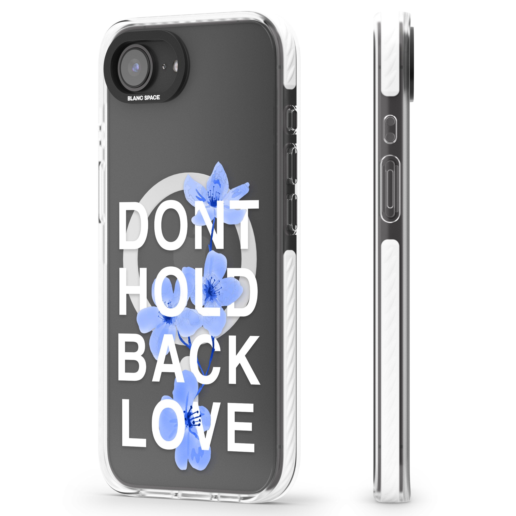 Don'T Hold Back Love Blue & White