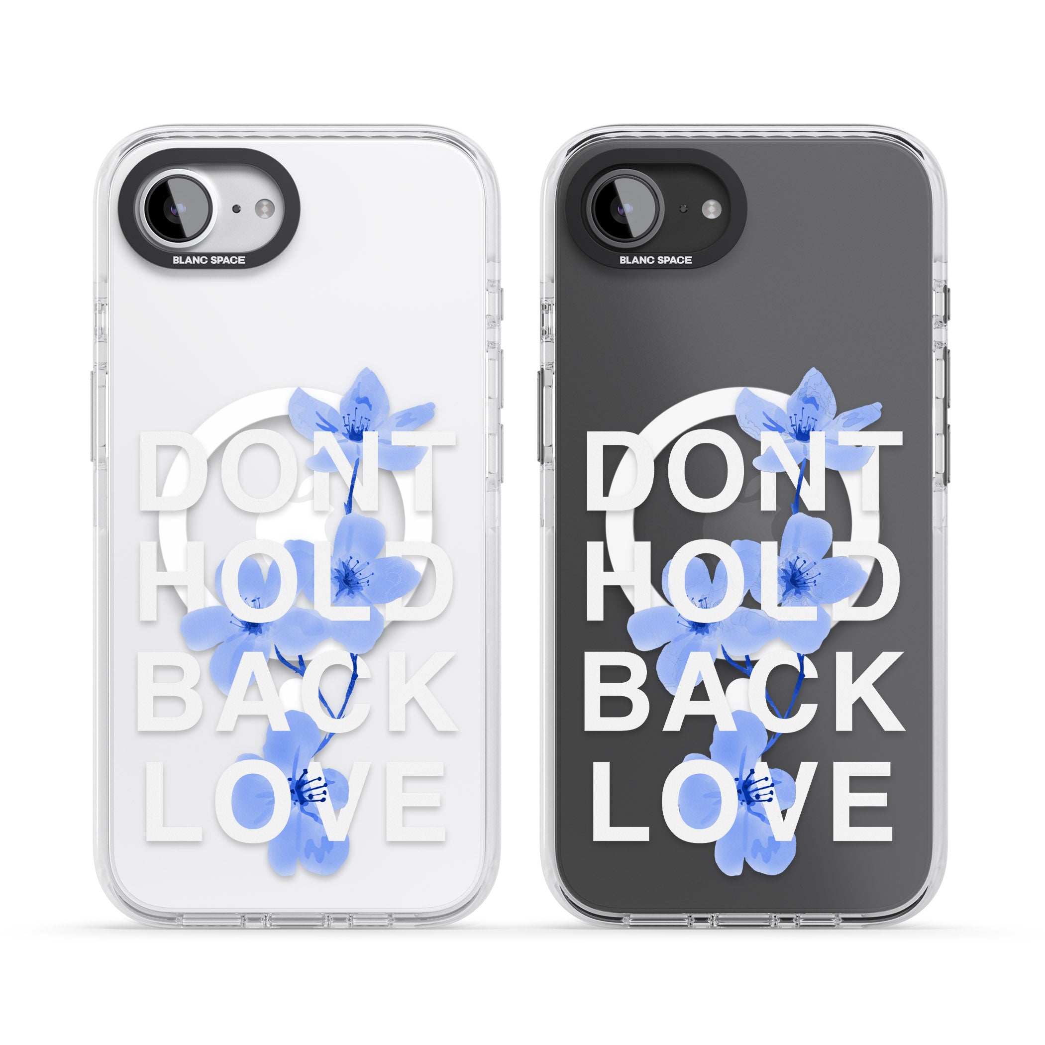 Don'T Hold Back Love Blue & White