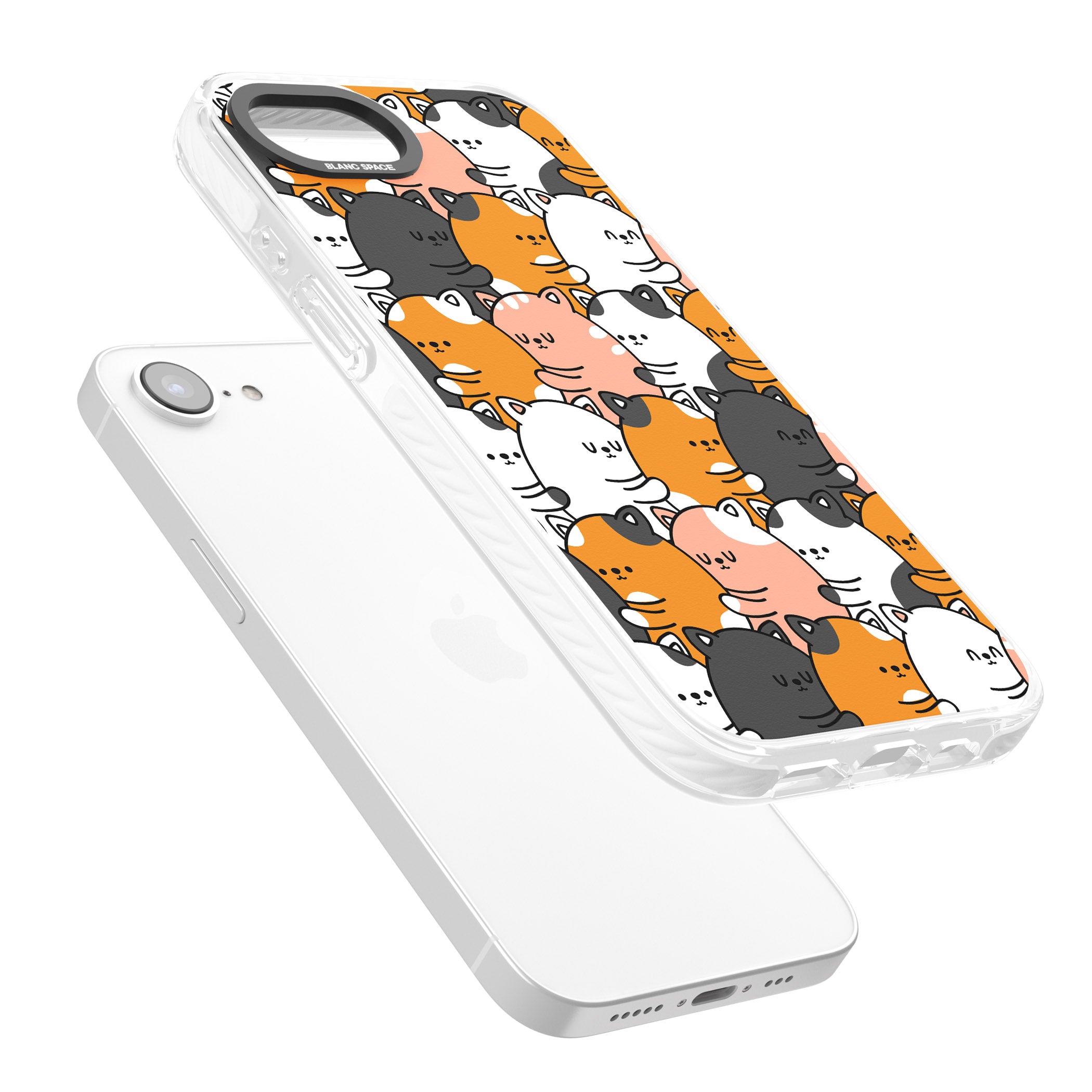 Spooning Cats Kawaii Pattern