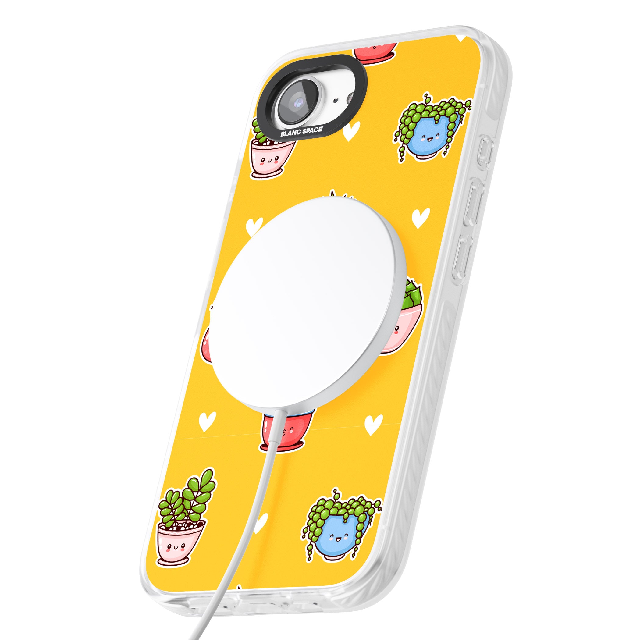 Plant Faces Kawaii Pattern