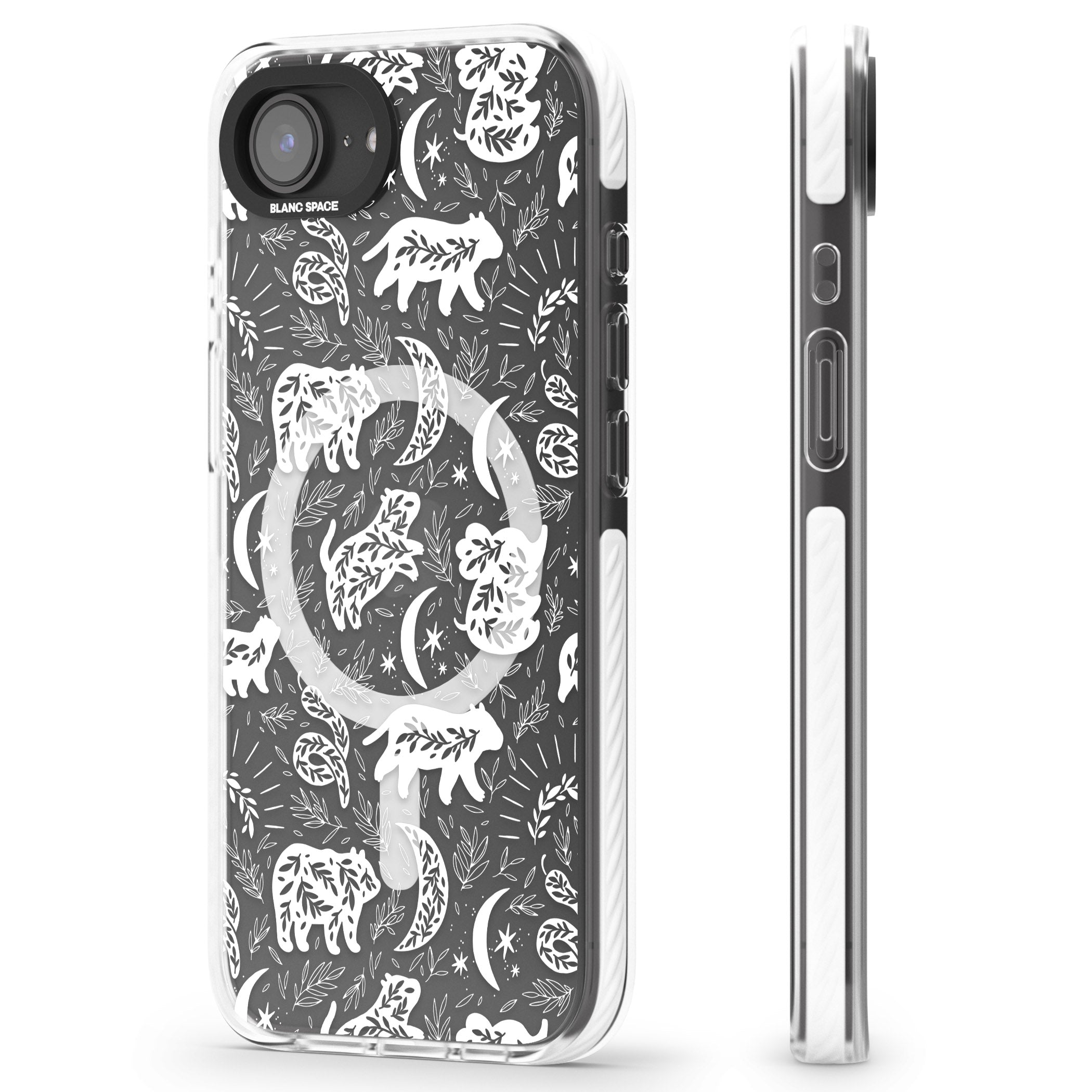 Forest Animal Silhouettes: White/Clear