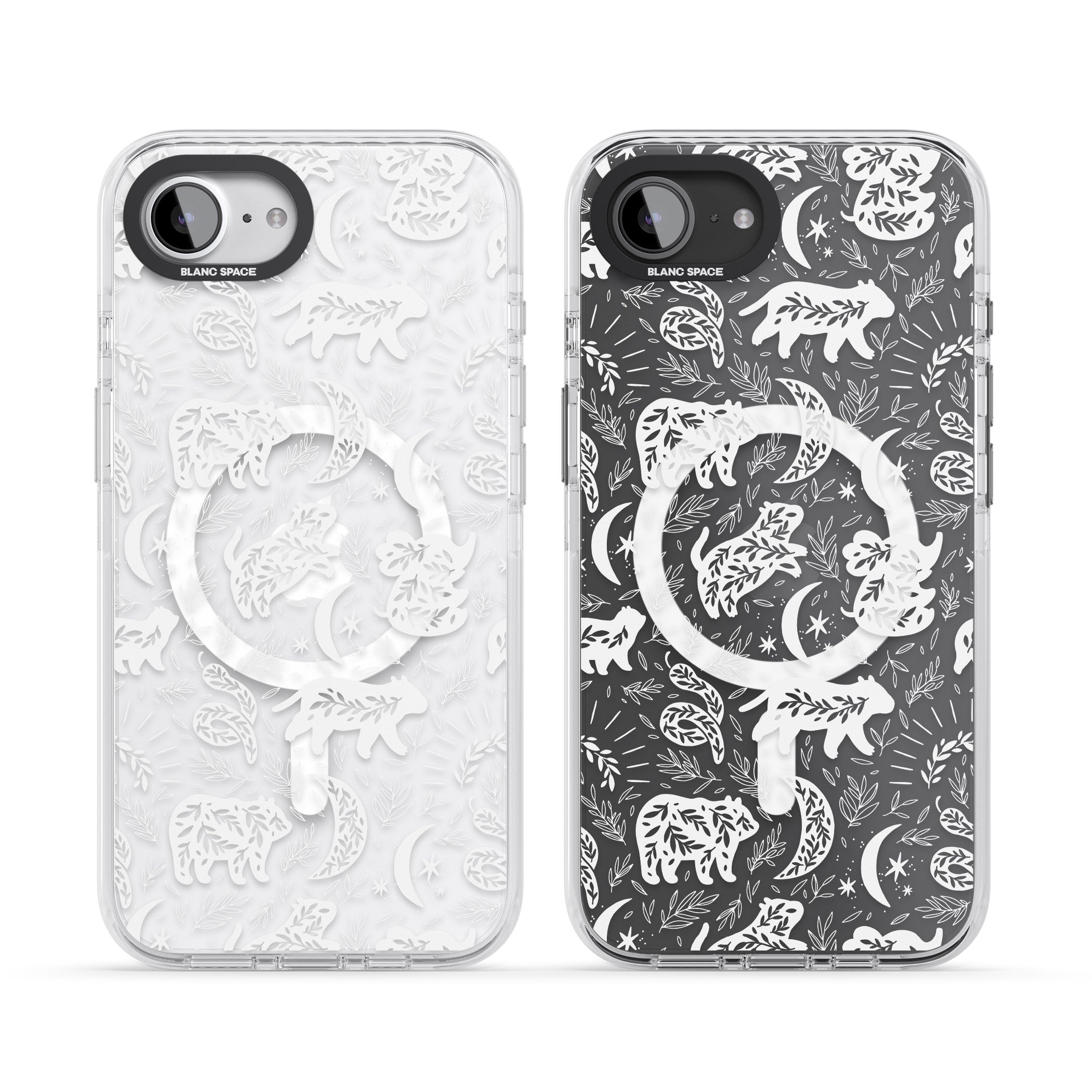 Forest Animal Silhouettes: White/Clear