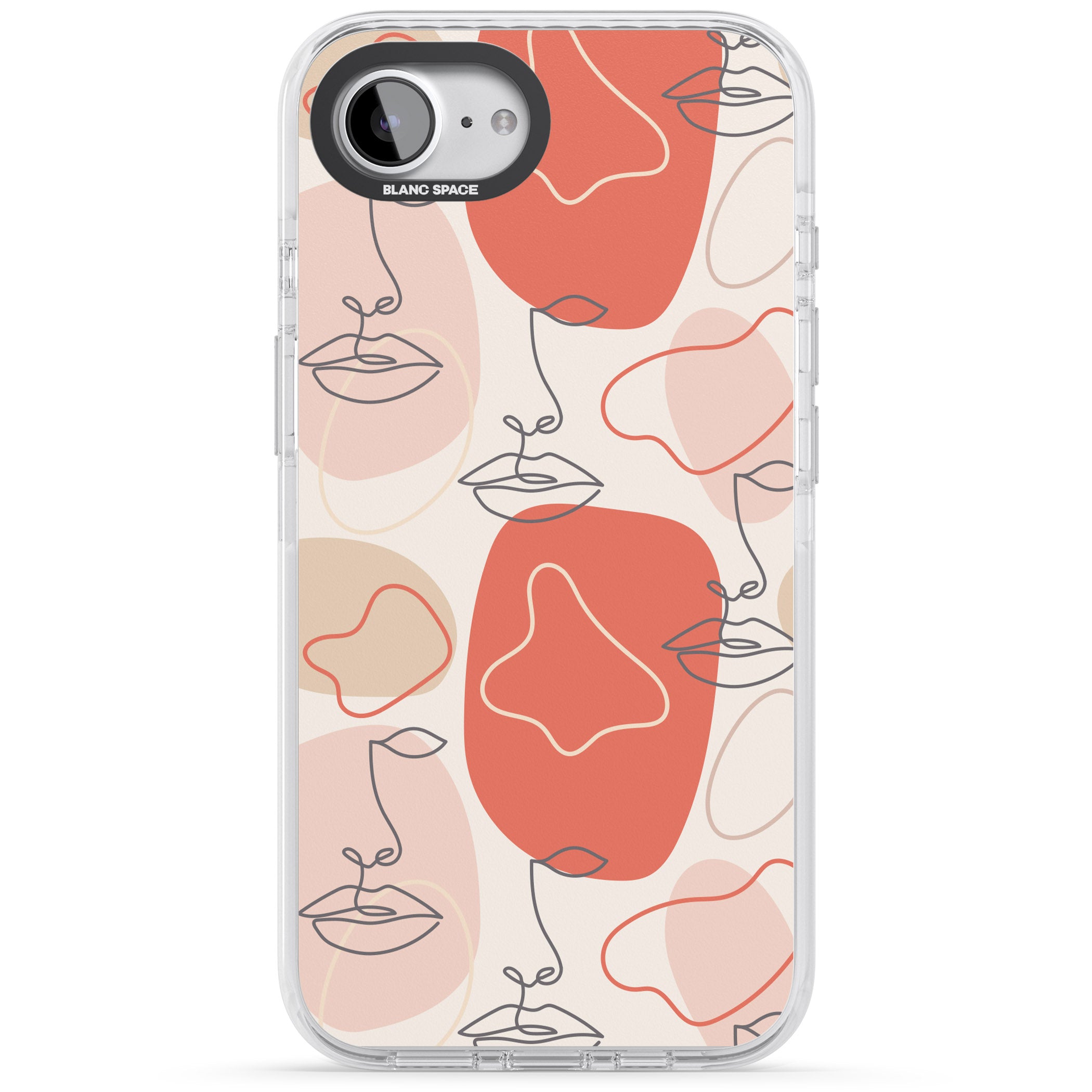 Abstract Face Line Art