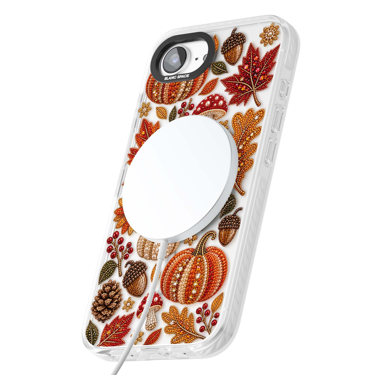 Beaded Autumn iPhone case | Impact Magsafe case for iPhone 16e, iPhone 17e