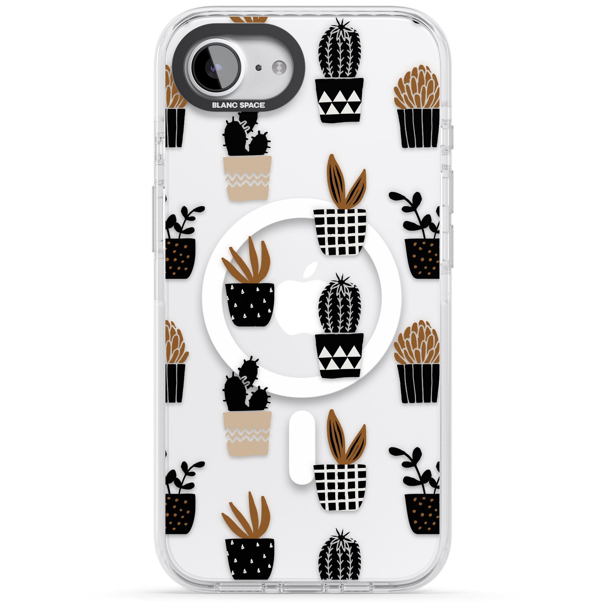 Large Mixed Plants Pattern Clear