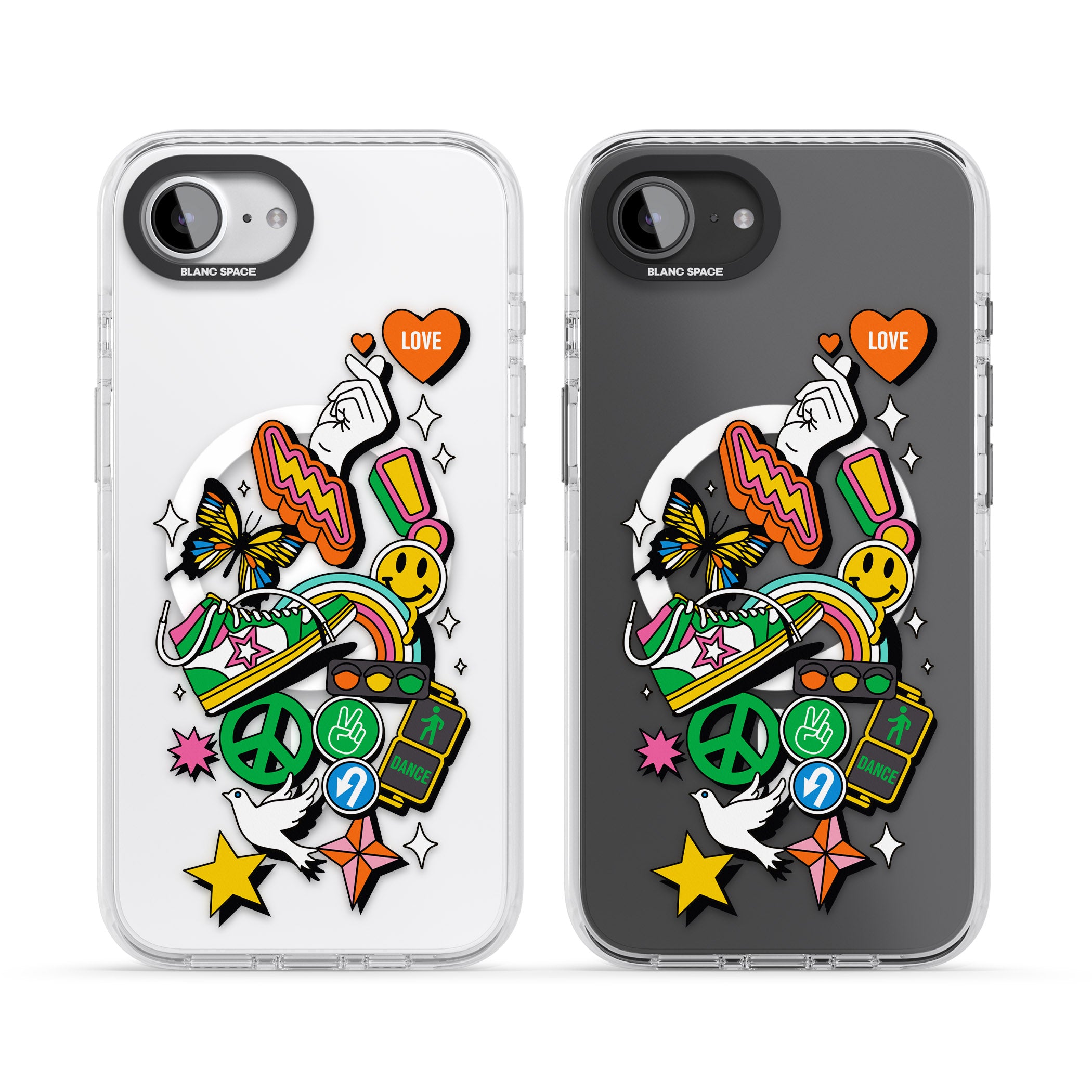 Nostalgic Sticker Collage