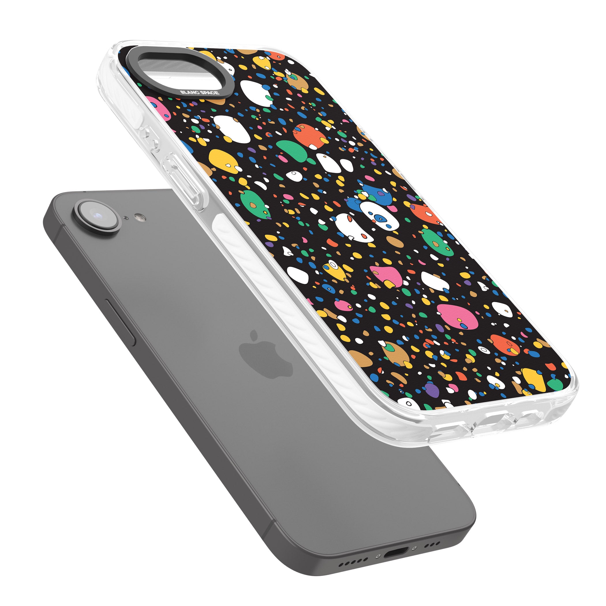 Colourful Confetti Pebbles (Black)