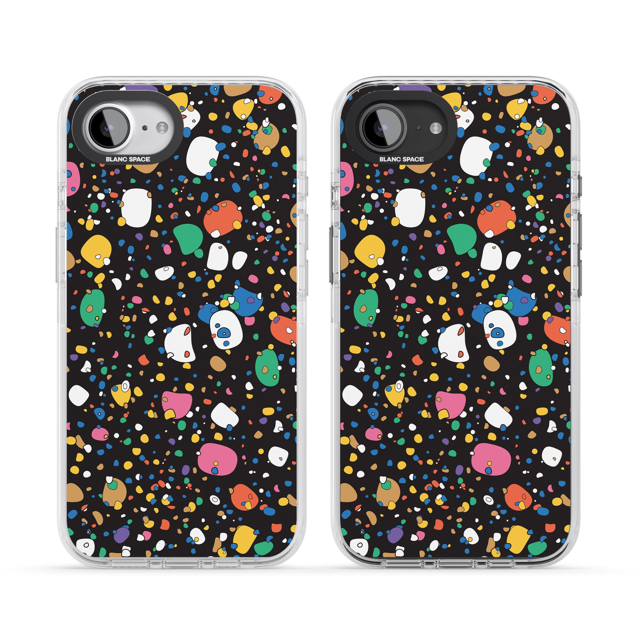 Colourful Confetti Pebbles (Black)