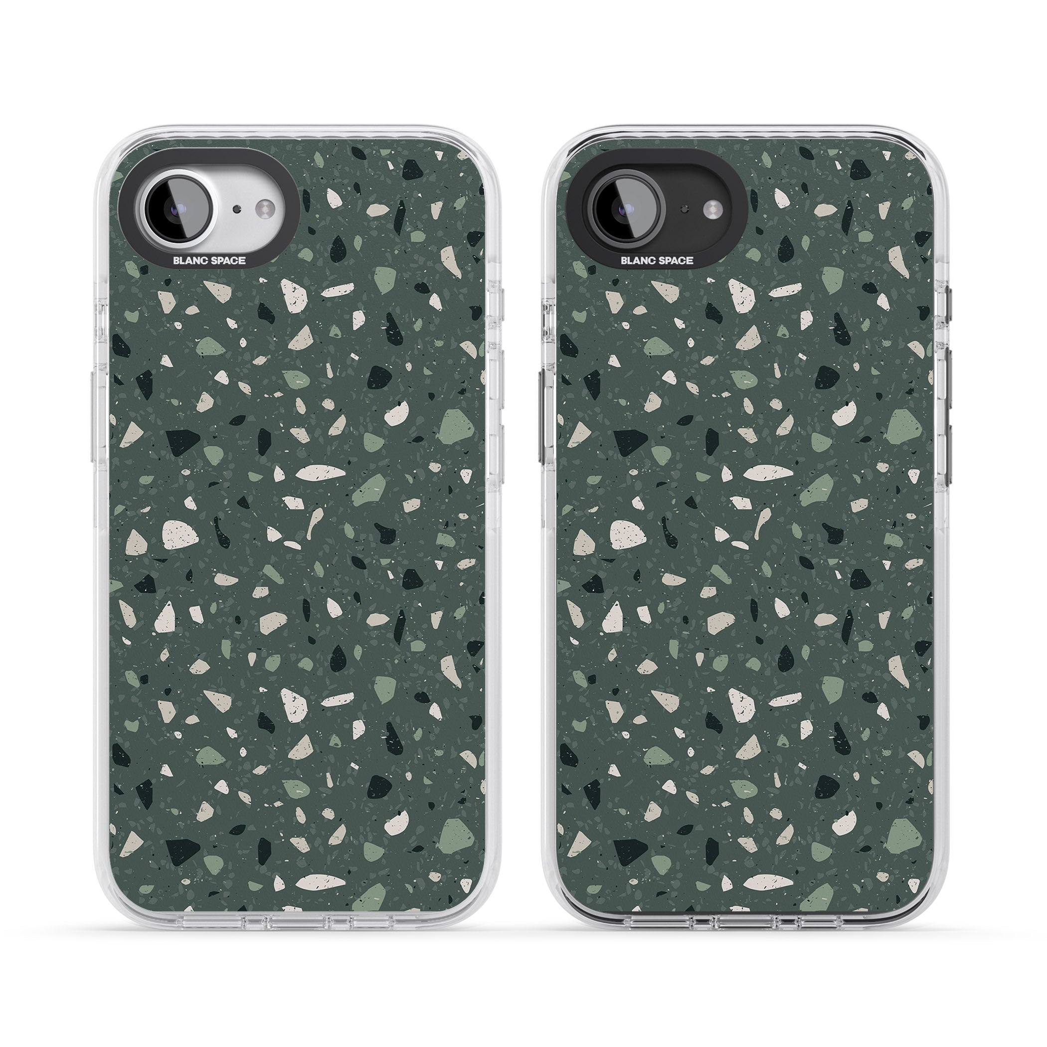 Green & Cream Terrazzo Pattern