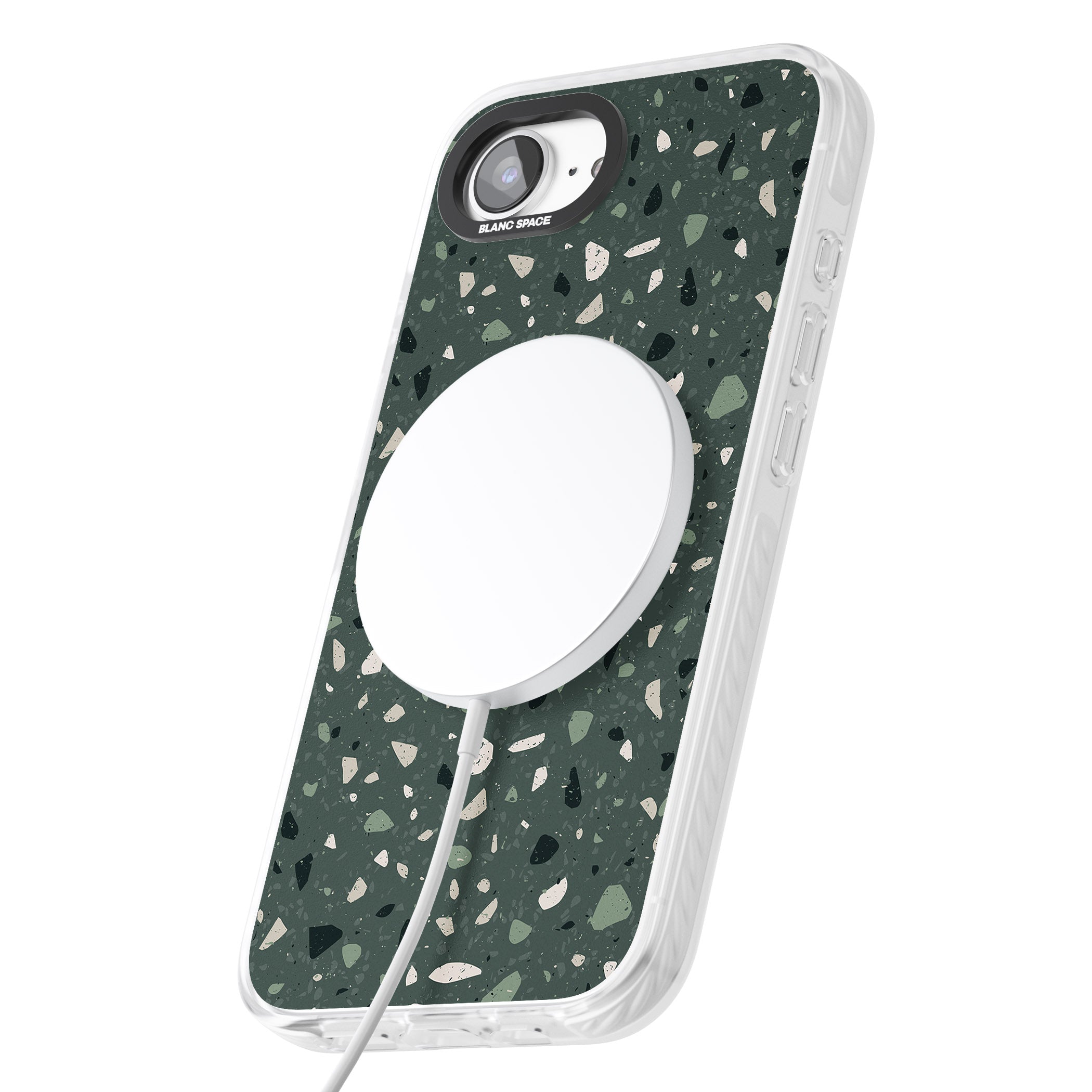 Green & Cream Terrazzo Pattern