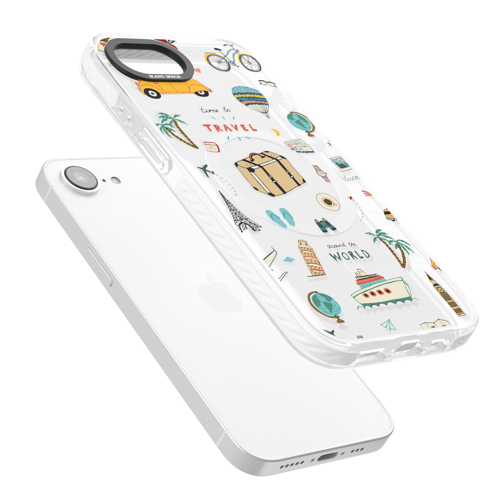 Cute Travel Pattern Transparent