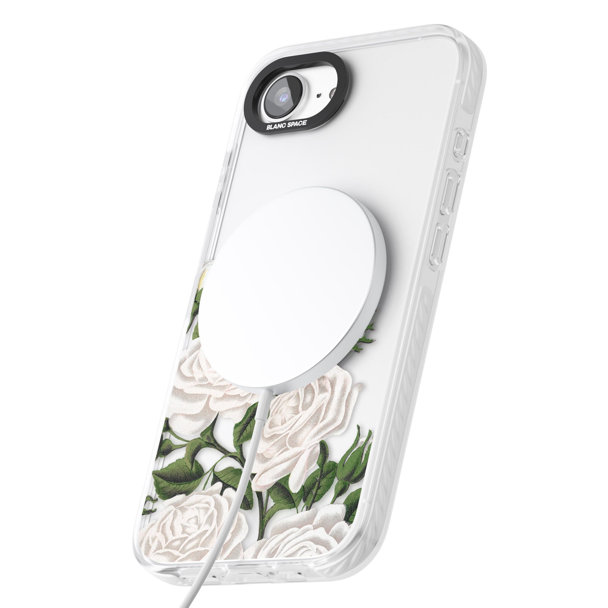 White Vintage Painted Flowers