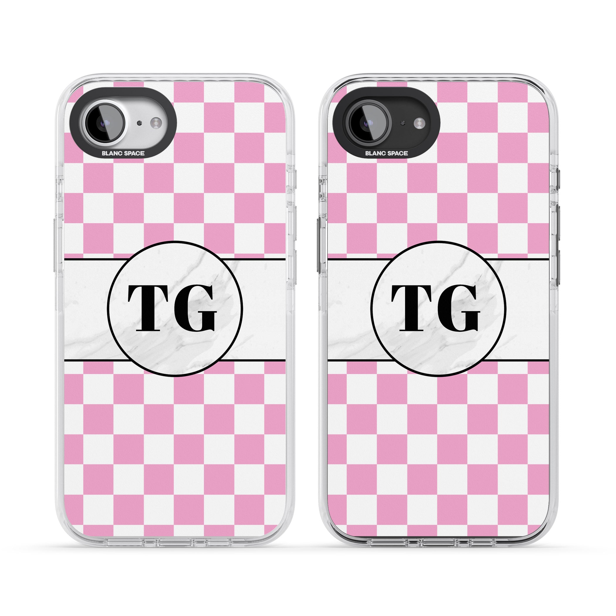 Personalised Monogrammed Pink Check