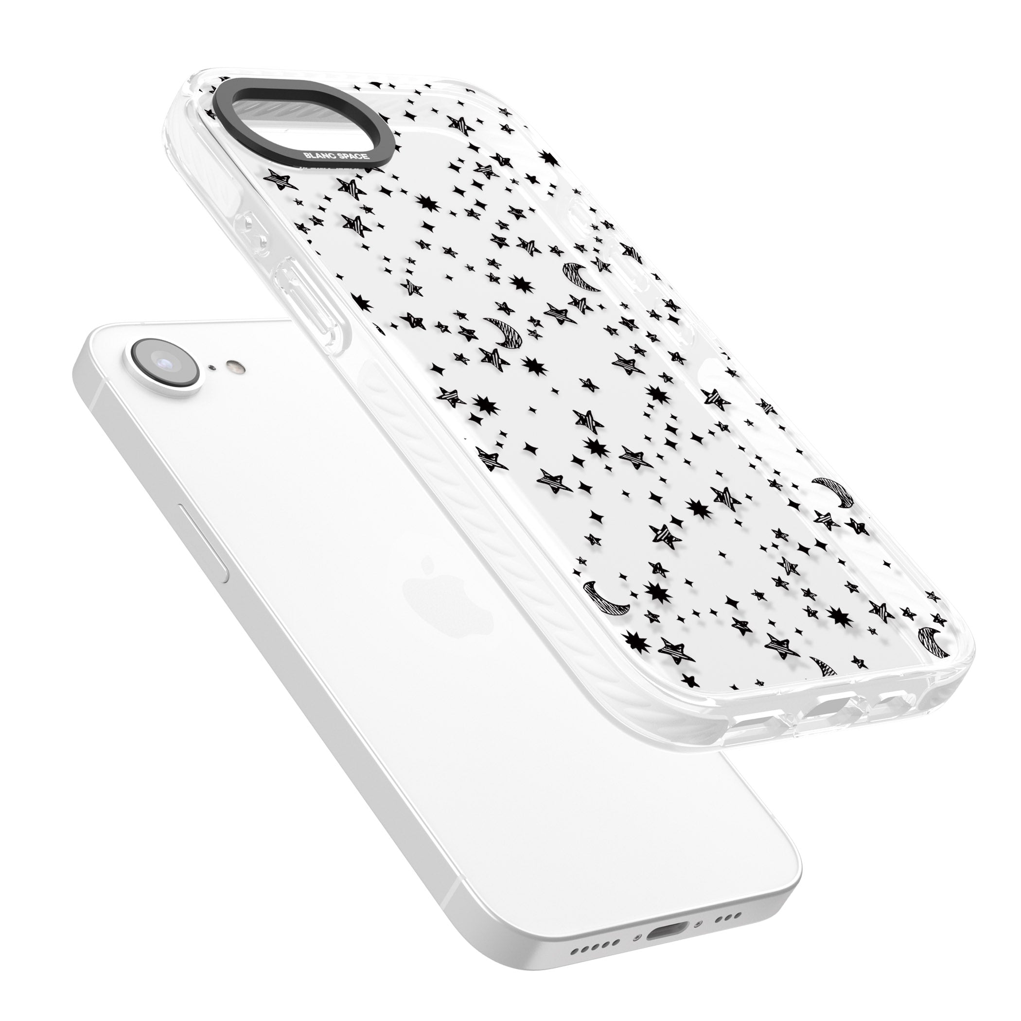 Black Cosmic Galaxy Pattern