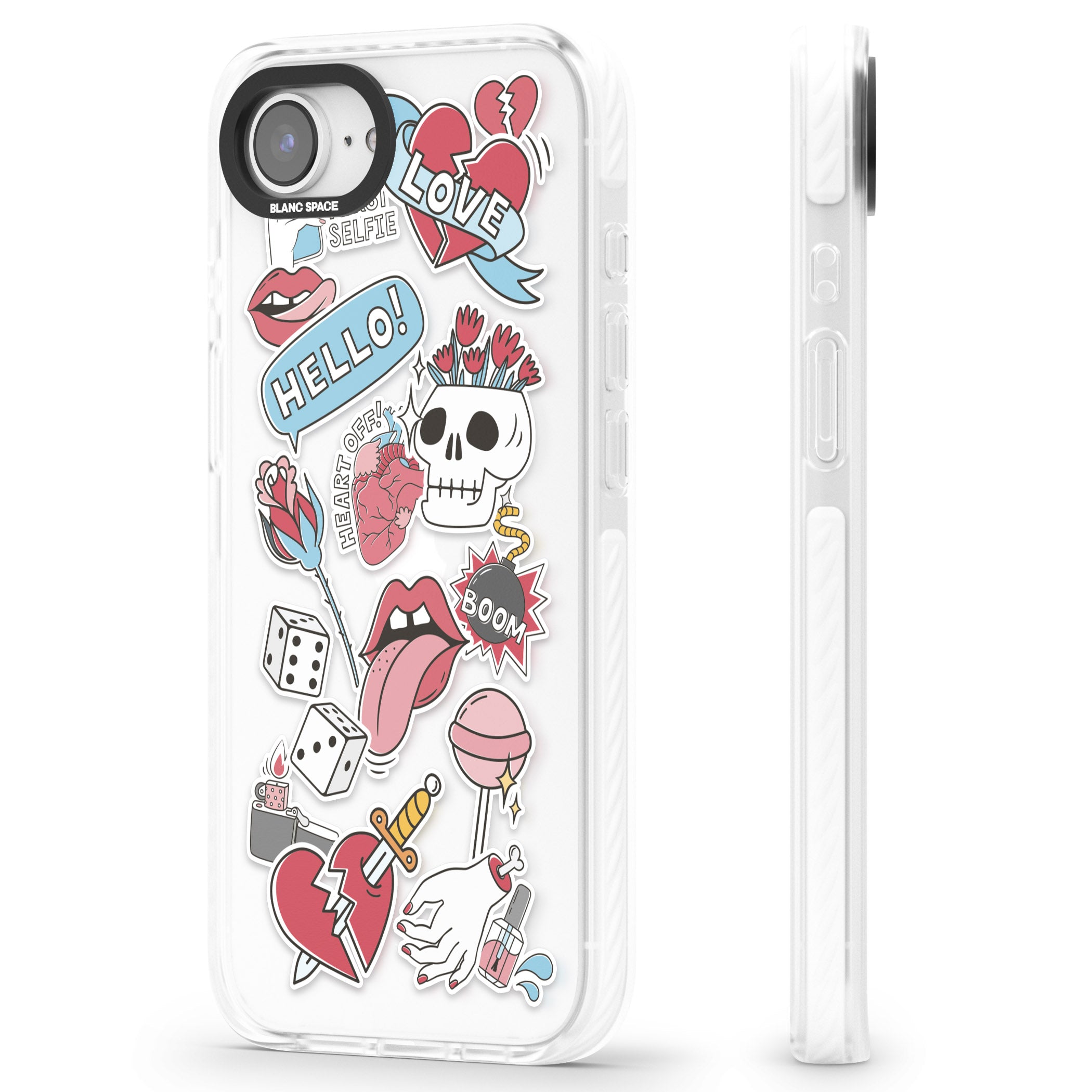 Skull & Flowers Stickers