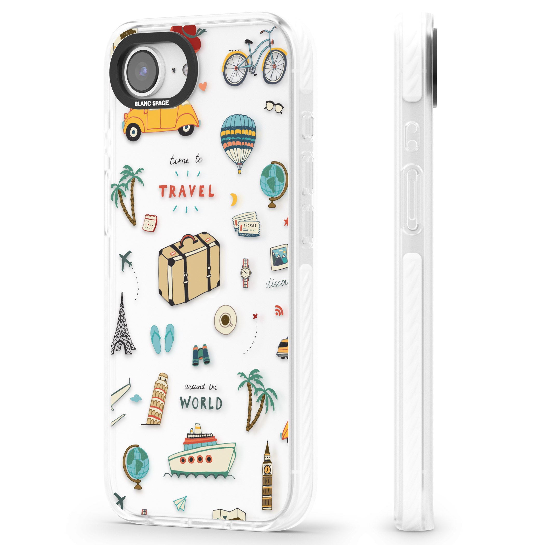Cute Travel Pattern Transparent