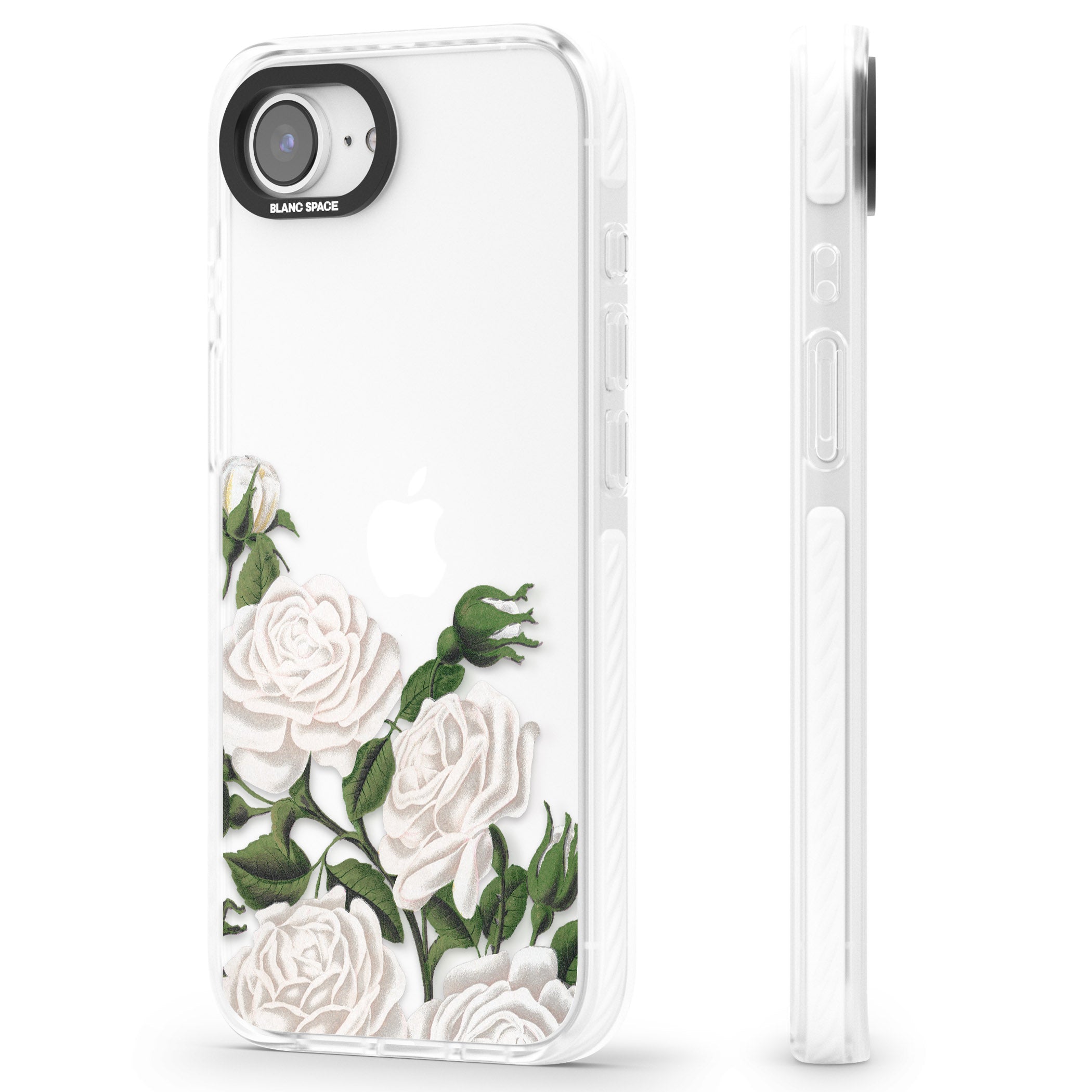 White Vintage Painted Flowers