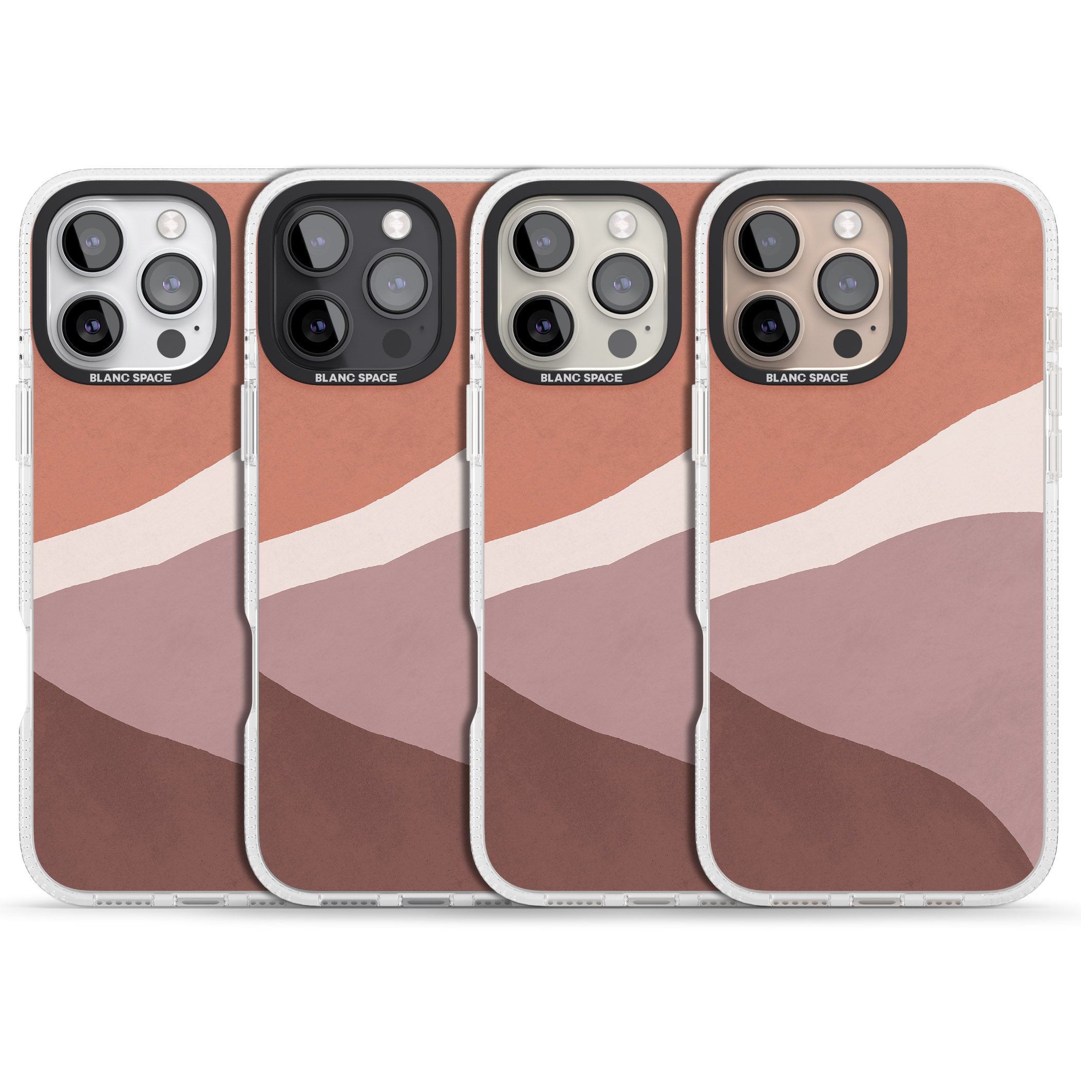 Lush Abstract Watercolour Design #2 iPhone 16 Pro Max / 16 Pro Clear Case Impact Air - Blanc Space