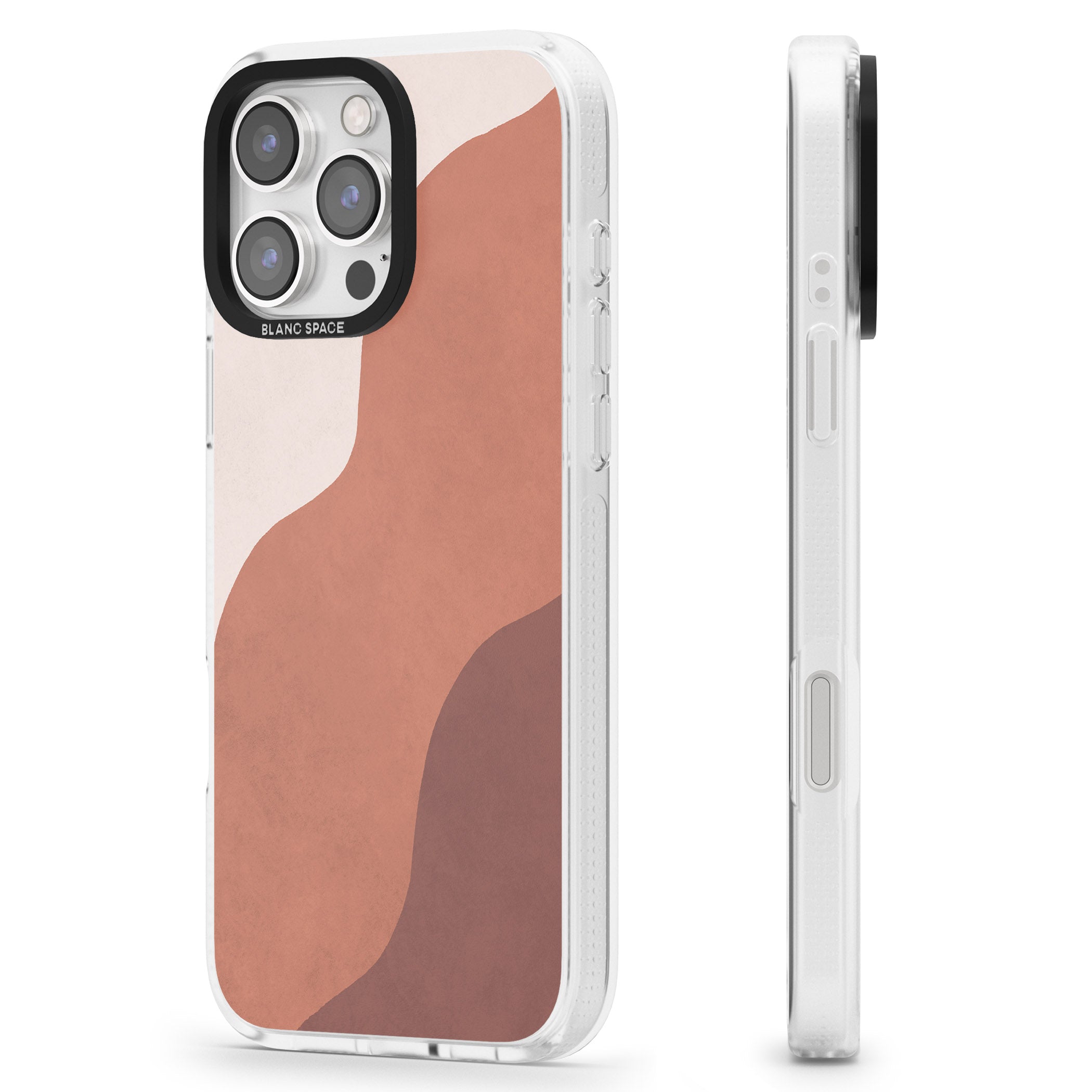 Lush Abstract Watercolour Design #3 iPhone 16 Pro Max / 16 Pro Clear Case Impact Air - Blanc Space